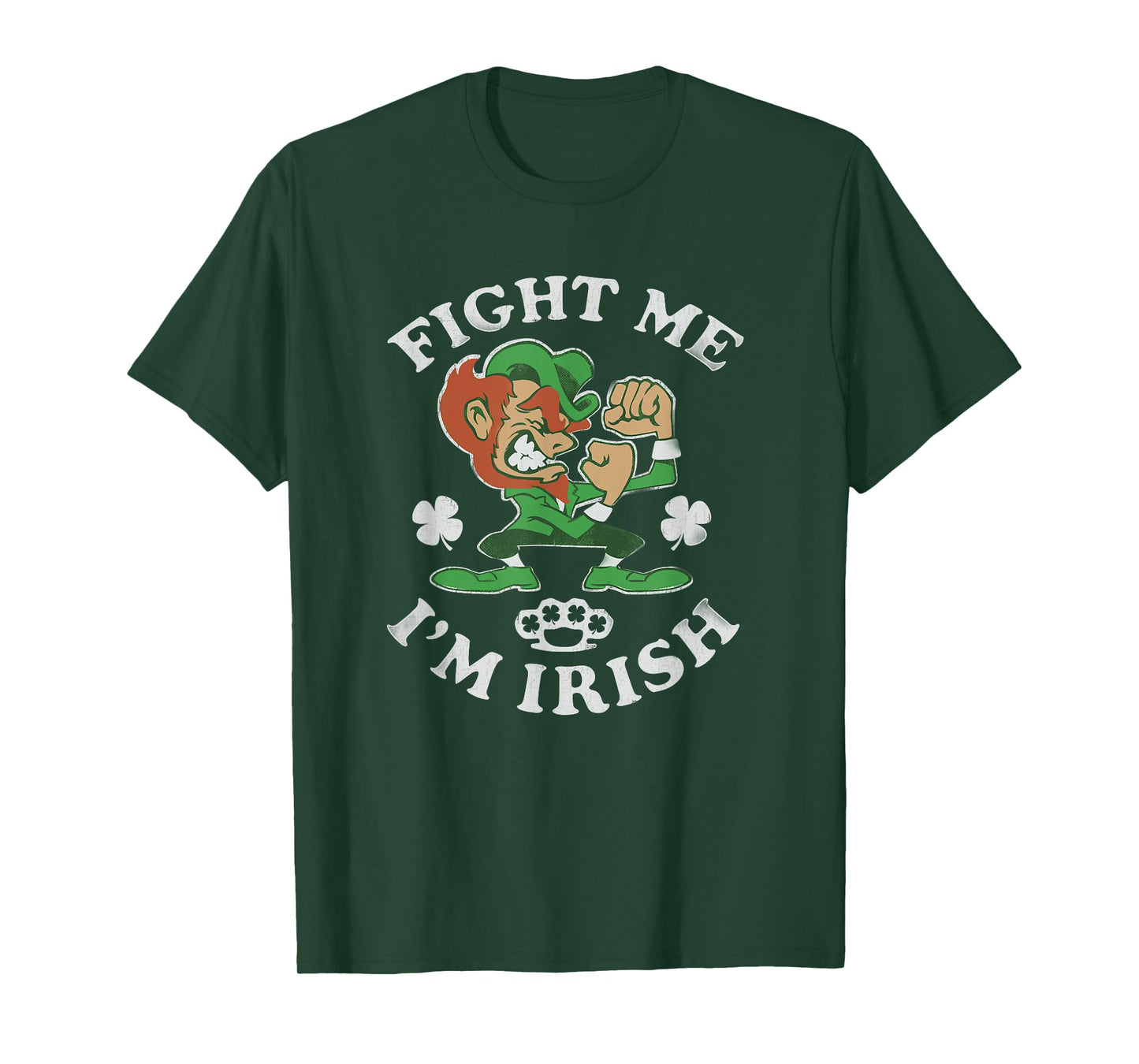 St Patricks Day Shirt | Fight Me not Kiss Me I'm Irish Tee T-Shirt