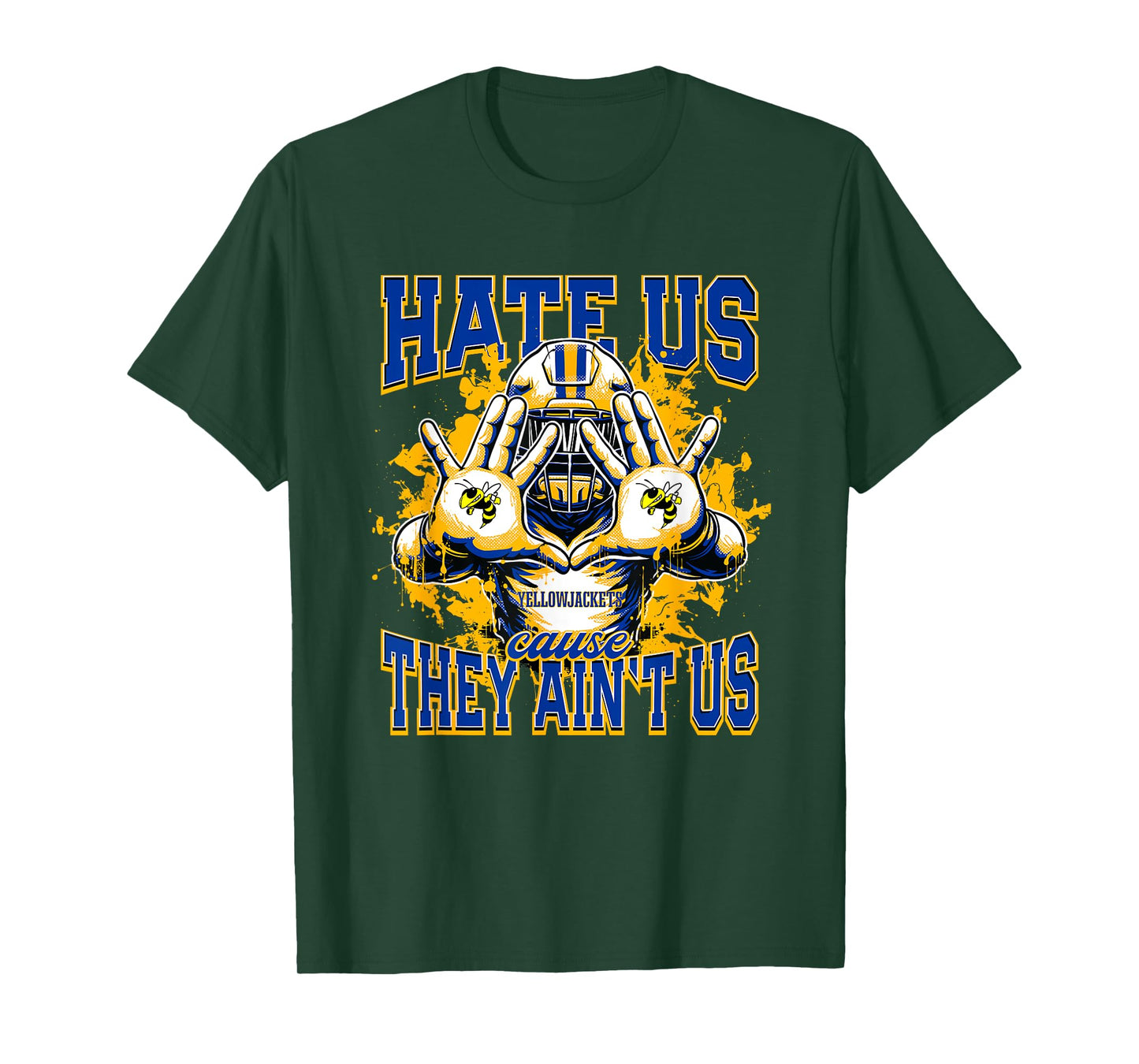 Kingston Yellowjackets Logo Hate Us Cause They Ain't HS T-Shirt