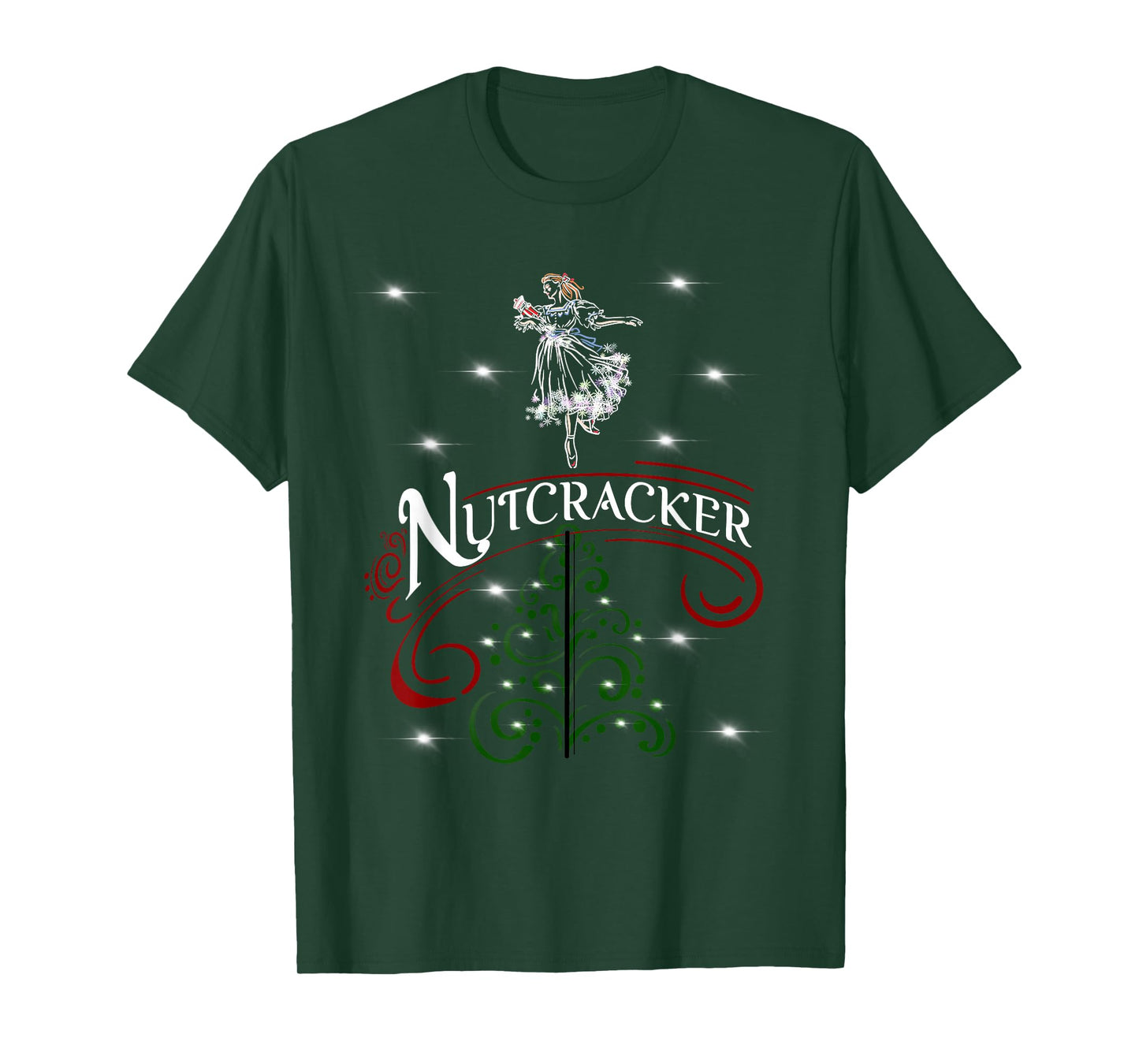 The Nutcracker Ballet Christmas Tree Holiday Dance T-Shirt