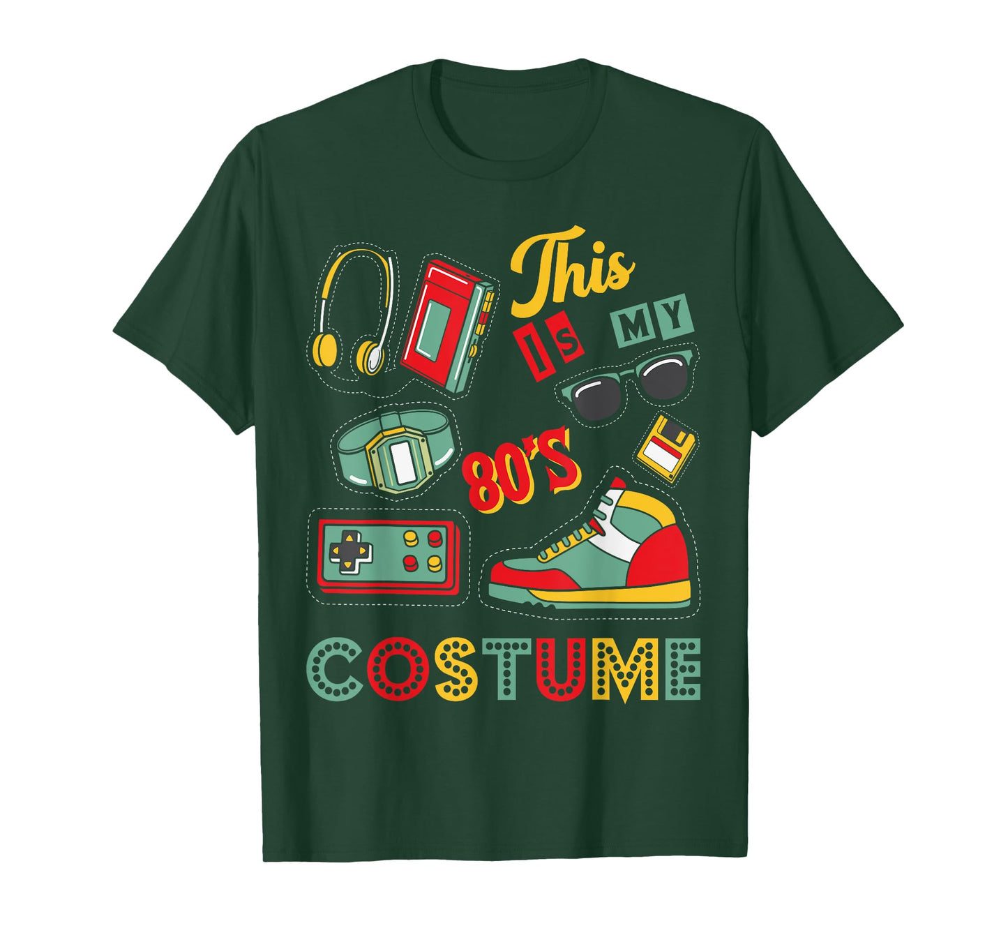 Eighties Retro 1980s Costume Birthday Party Girls & Womens T-Shirt