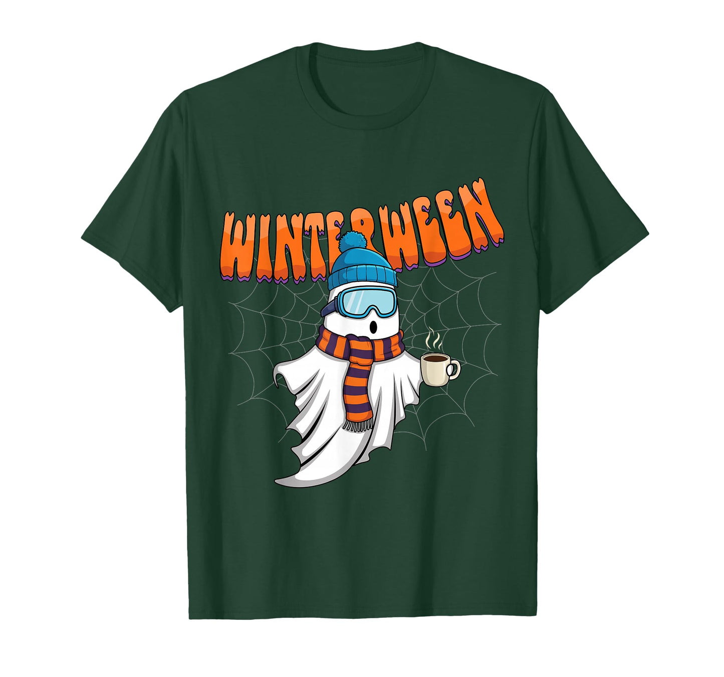 Winterween Winter Halloween Christmas Ghost Cute Kawaii T-Shirt