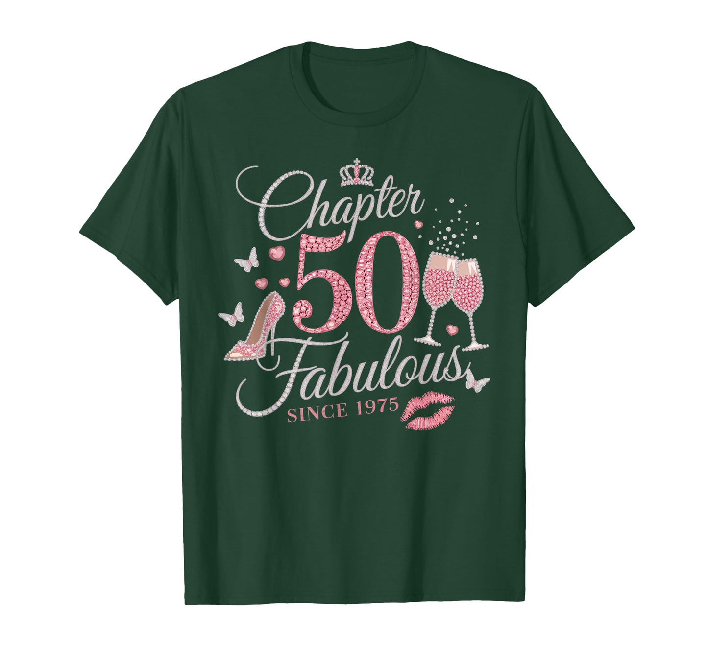 Chapter 50 Fabulous Since 1975 50th Birthday Women Girl T-Shirt