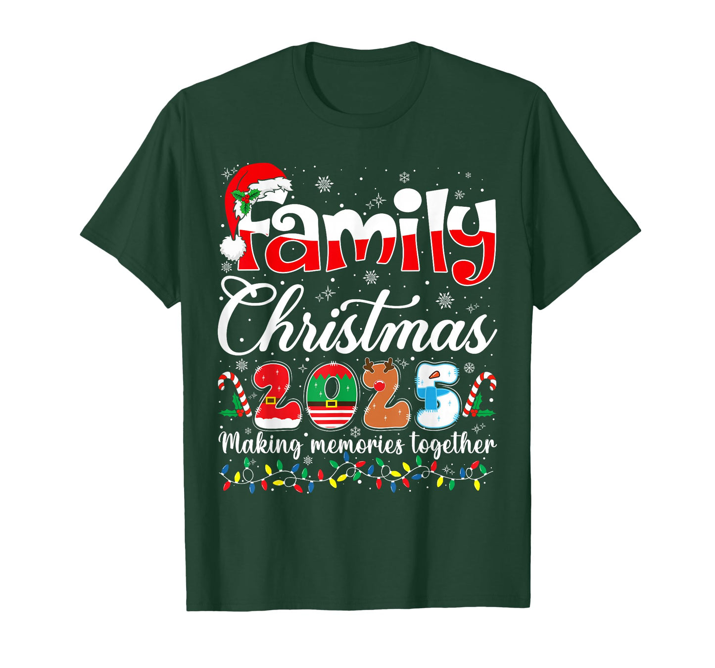 We are Family Christmas 2025 Making Memories Together Xmas T-Shirt
