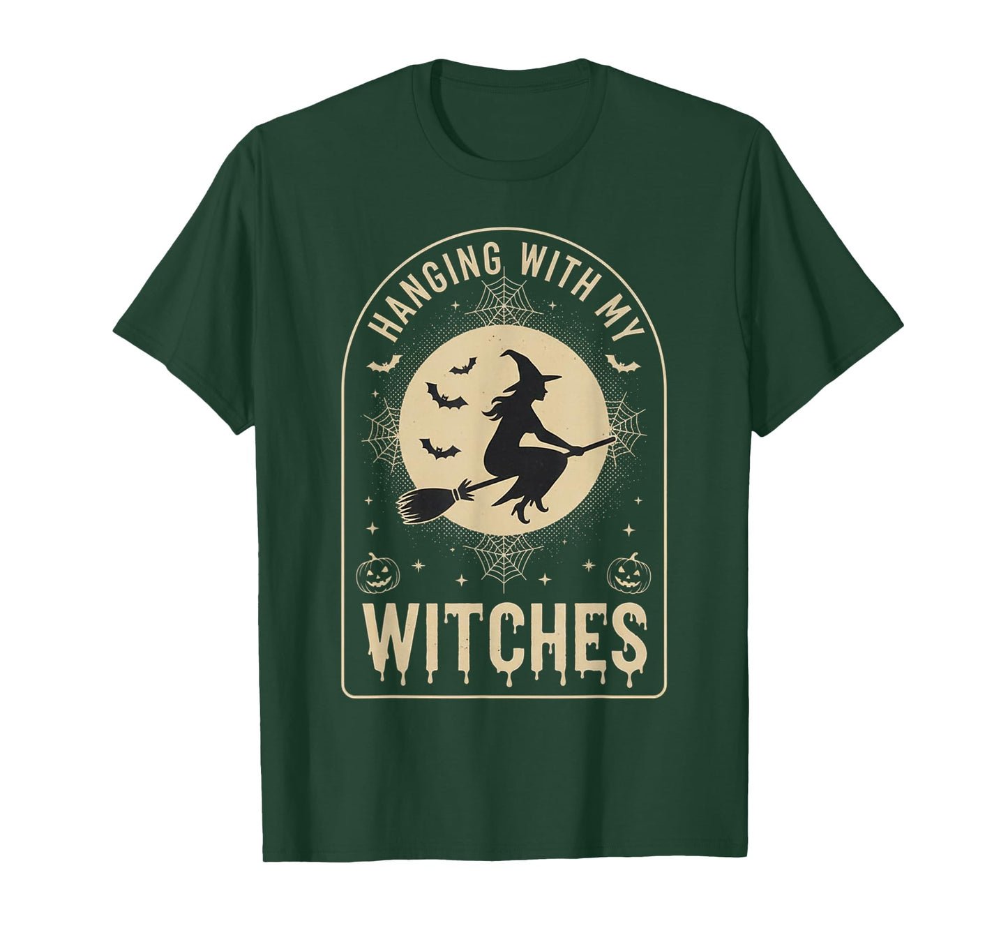 Halloween Hanging with My Witches Funny Tarot Friend Lover T-Shirt