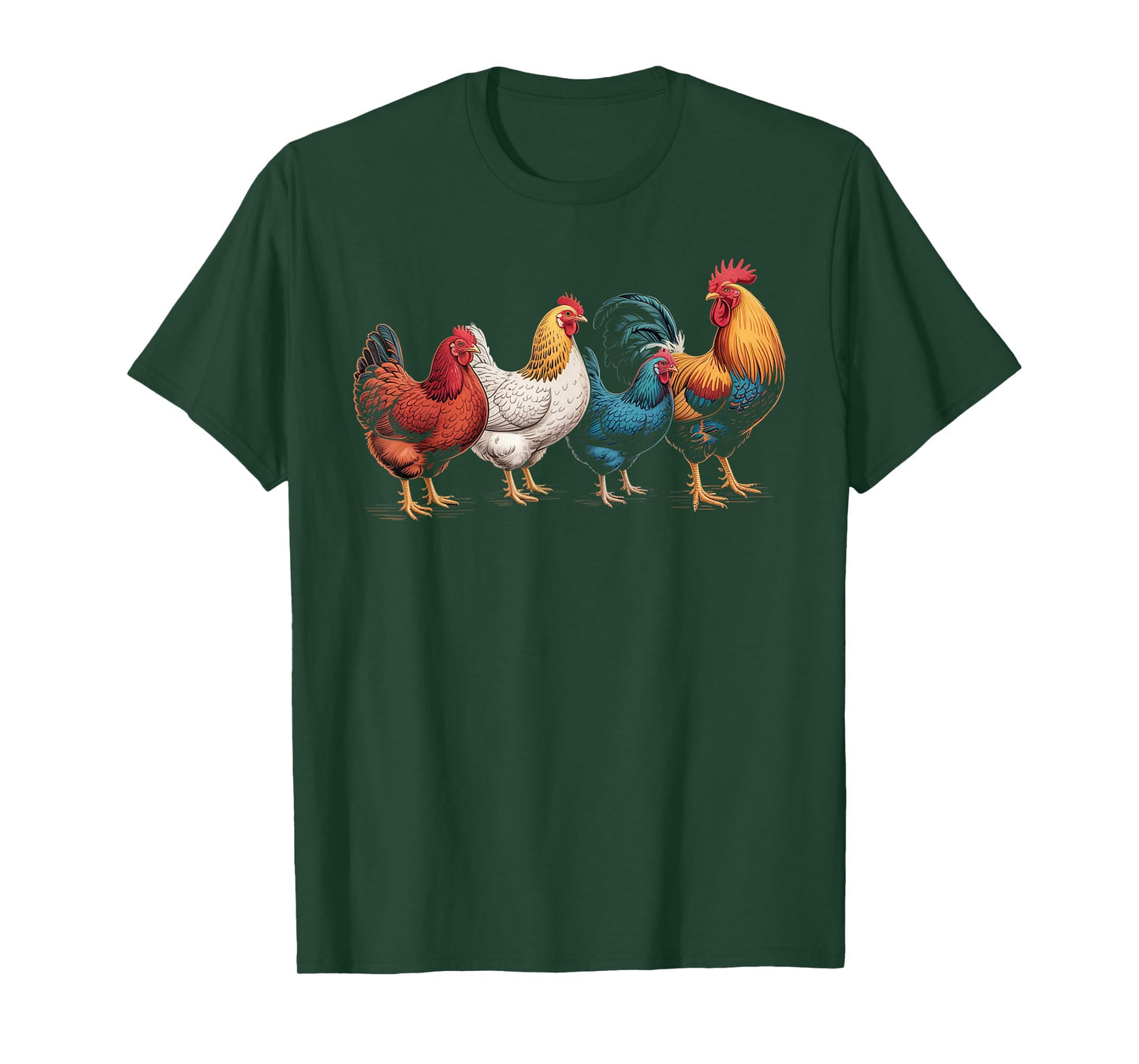 Retro Chicken Lover Poultry Farmer Vintage Farming Men Women T-Shirt