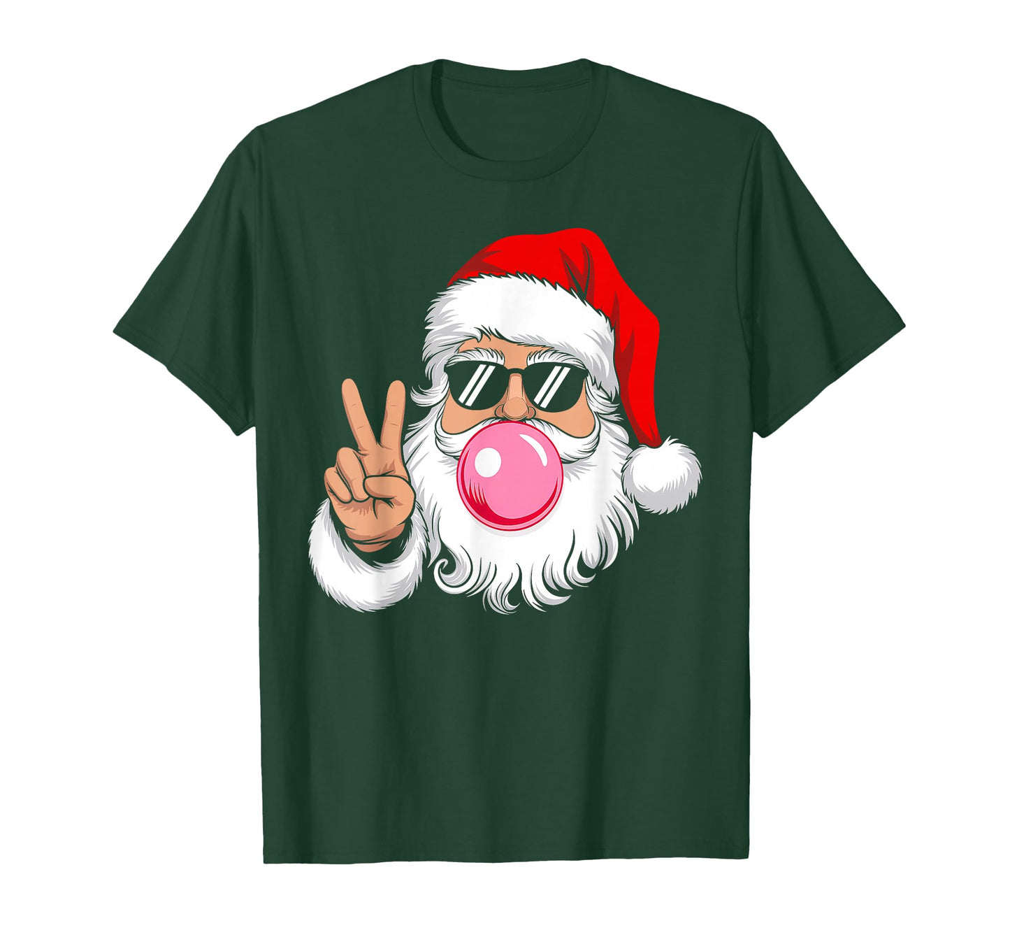 Santa Claus Blowing Bubble Christmas Xmas Family Men Women T-Shirt