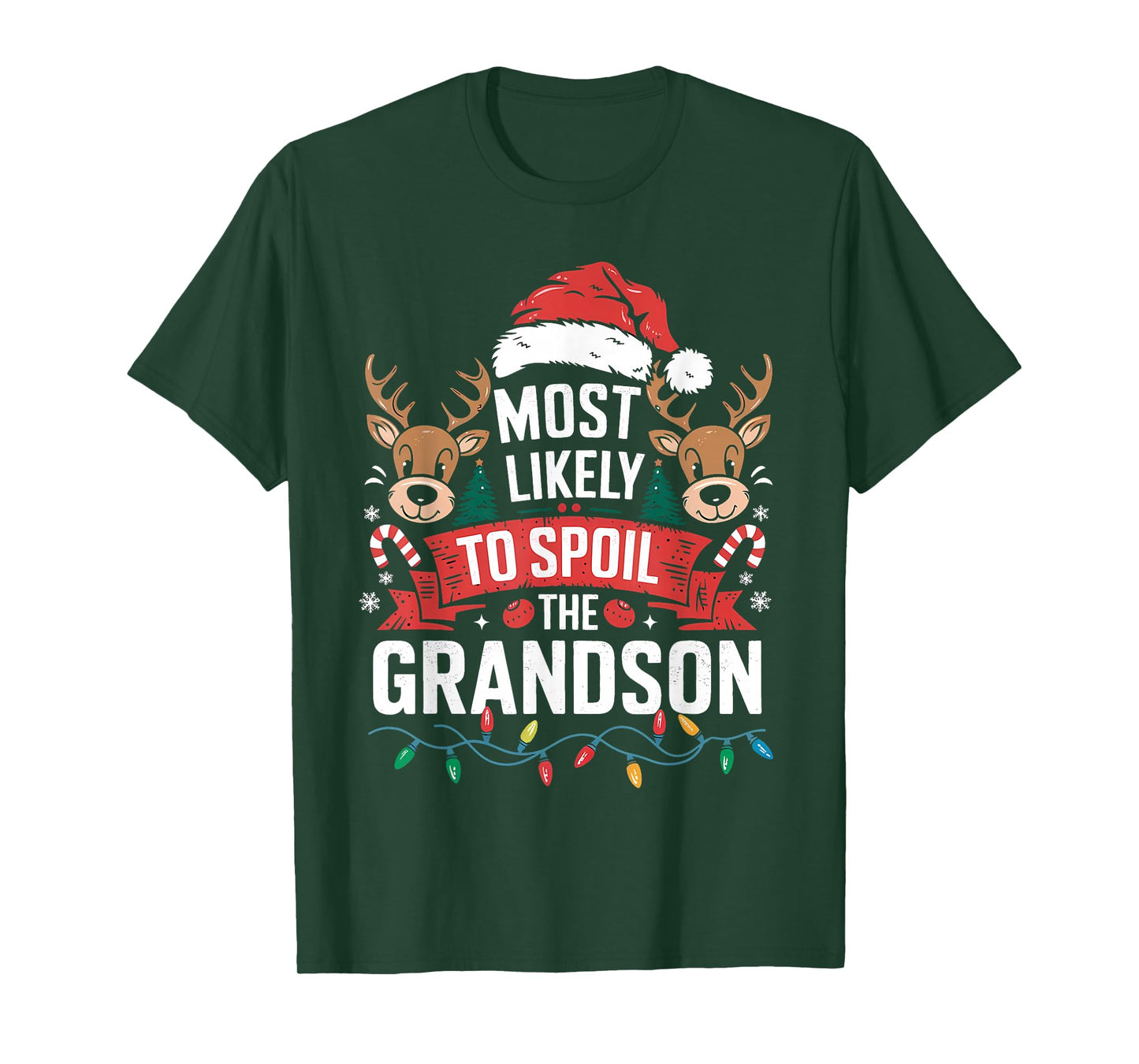 Funny Christmas Party Most Likely to Spoil The Grandchildren T-Shirt