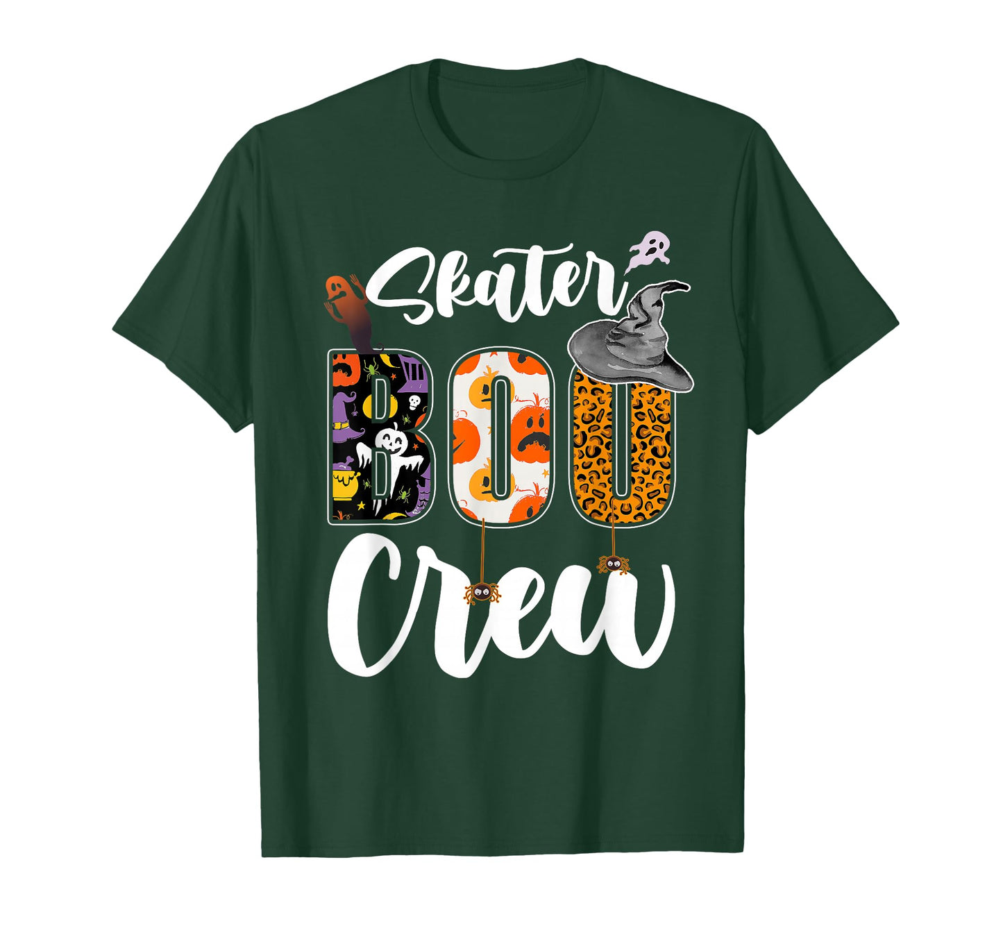 Skater Boo Crew Halloween Matching Skating T-Shirt