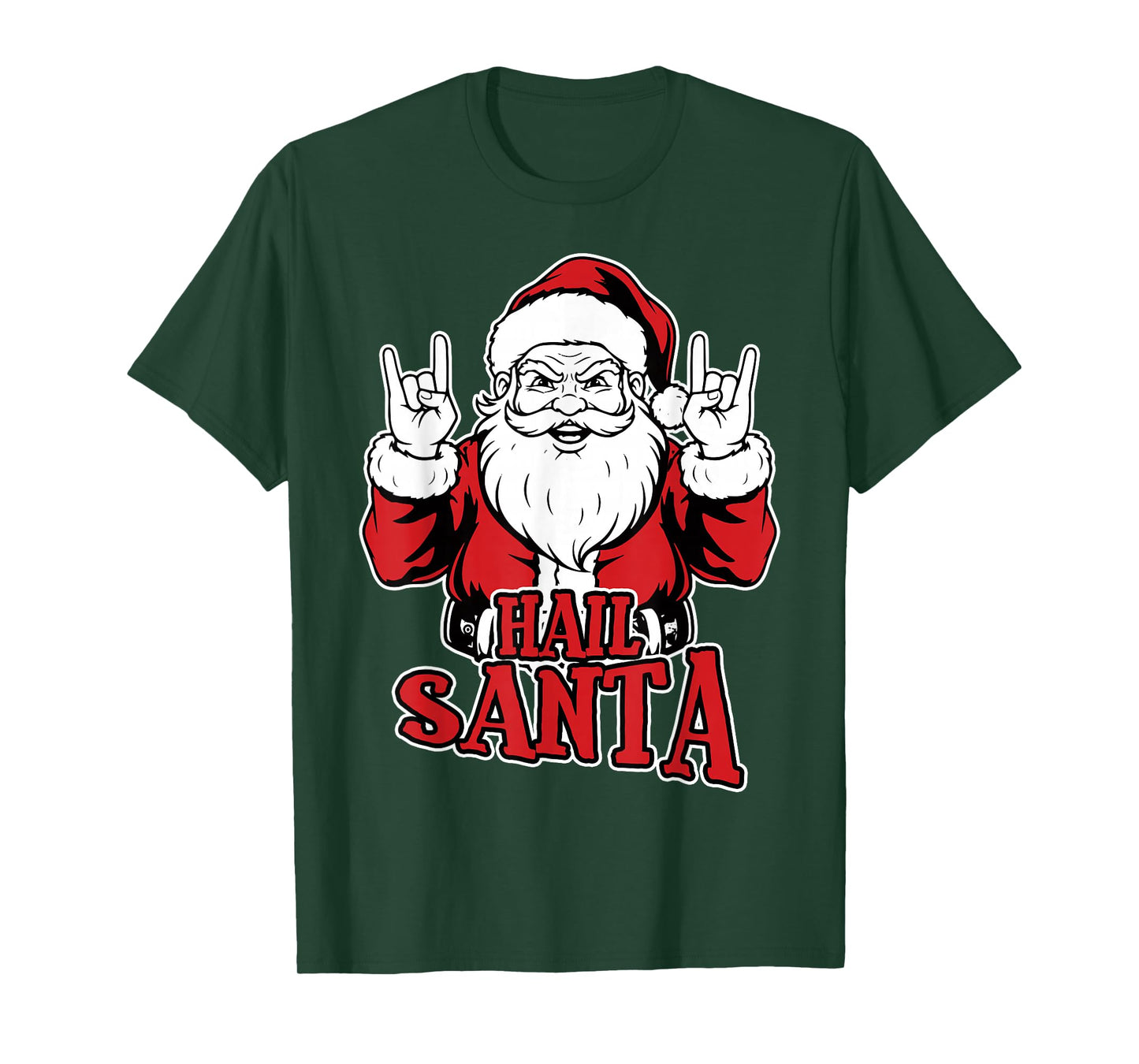 Hail Santa Funny Santa Clause Solstice Metal Christmas T-Shirt