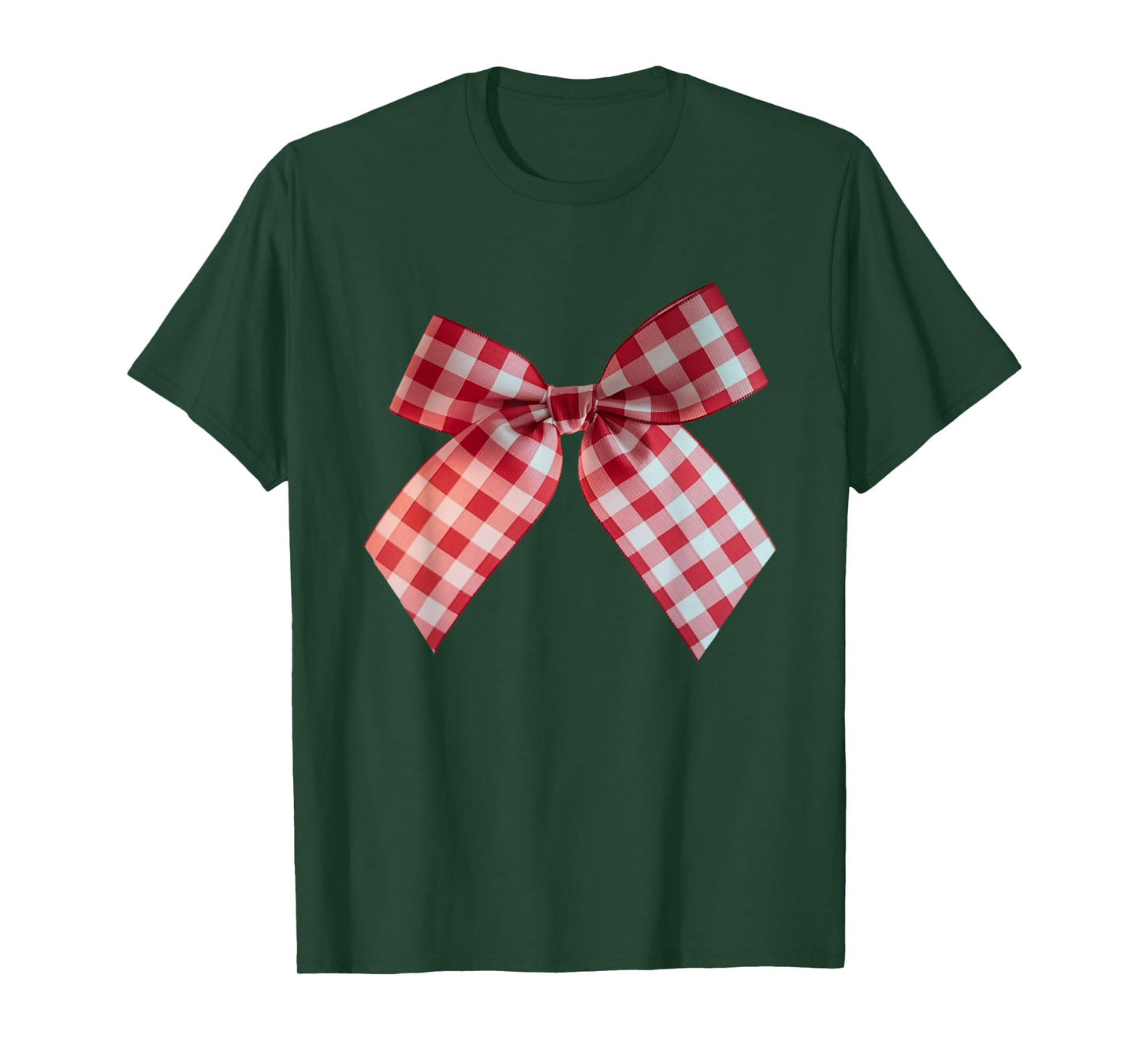 Red Gingham Bow Picnic T-Shirt