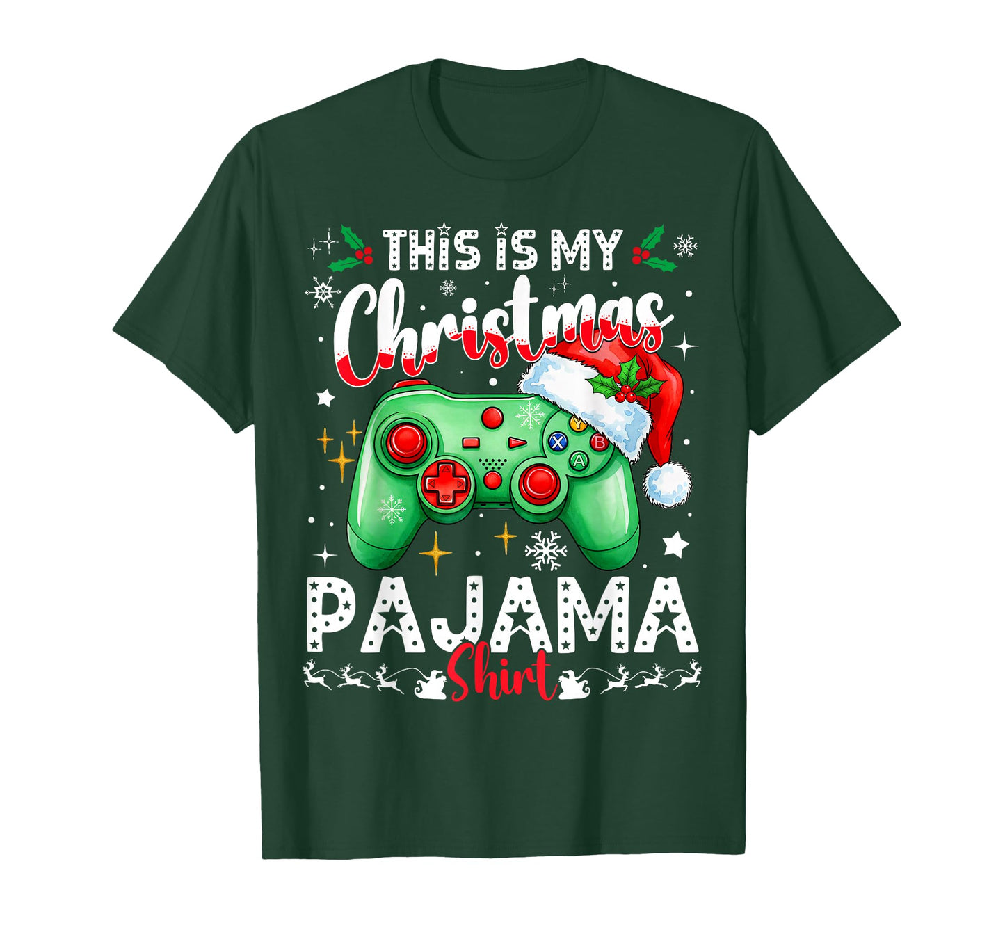 This is My Christmas Pajama Video Game Gamer Boys Teens T-Shirt