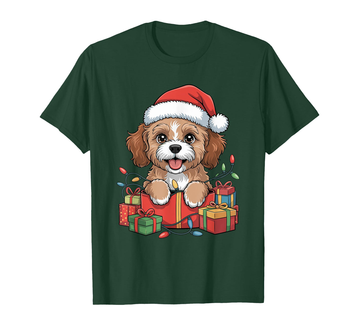 Cute Cavapoo Christmas Xmas Design Funny Dog Lover Holiday T-Shirt