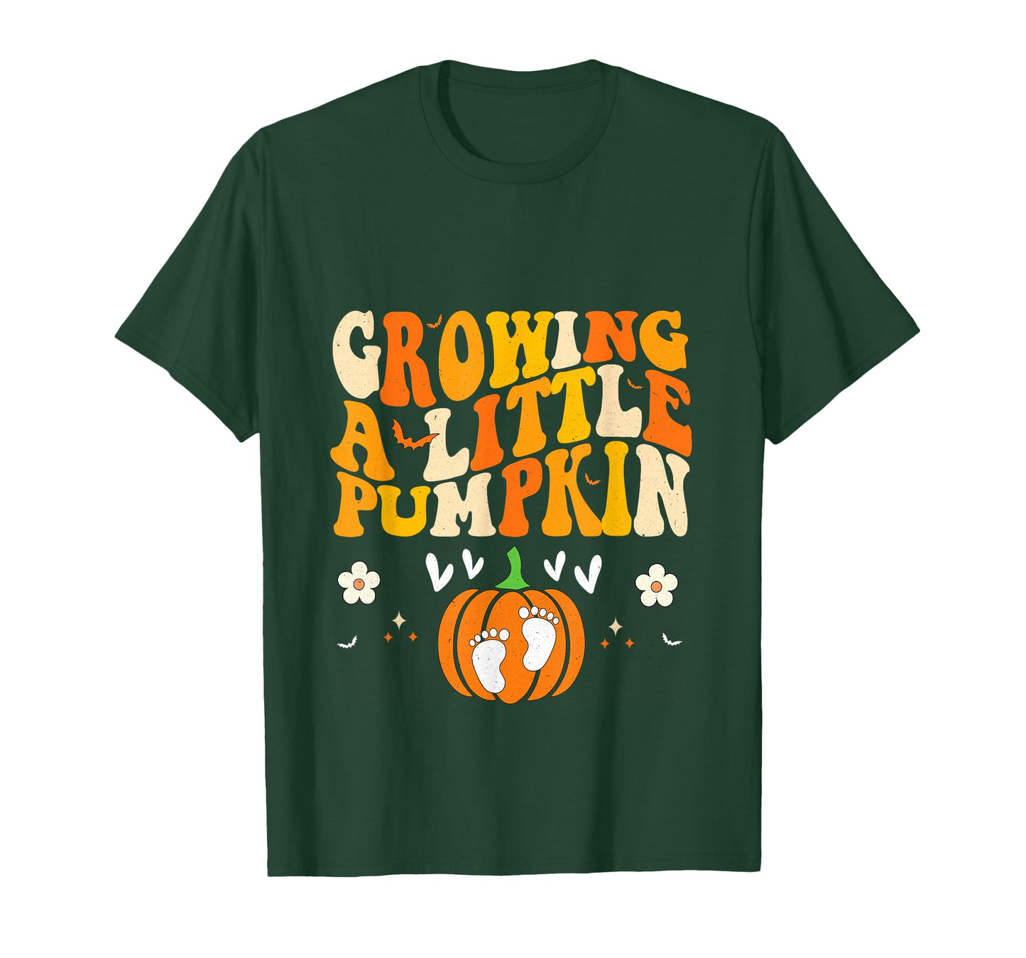Growing A Little Pumpkin Pregnancy Announcement Halloween T-Shirt