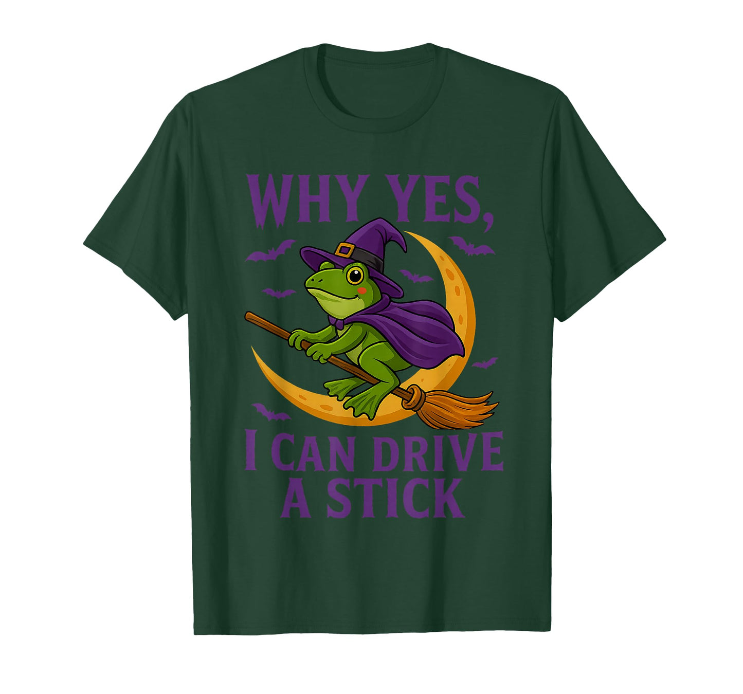 Yes Actually I Can Drive A Stick Frog Hat Halloween Costume T-Shirt