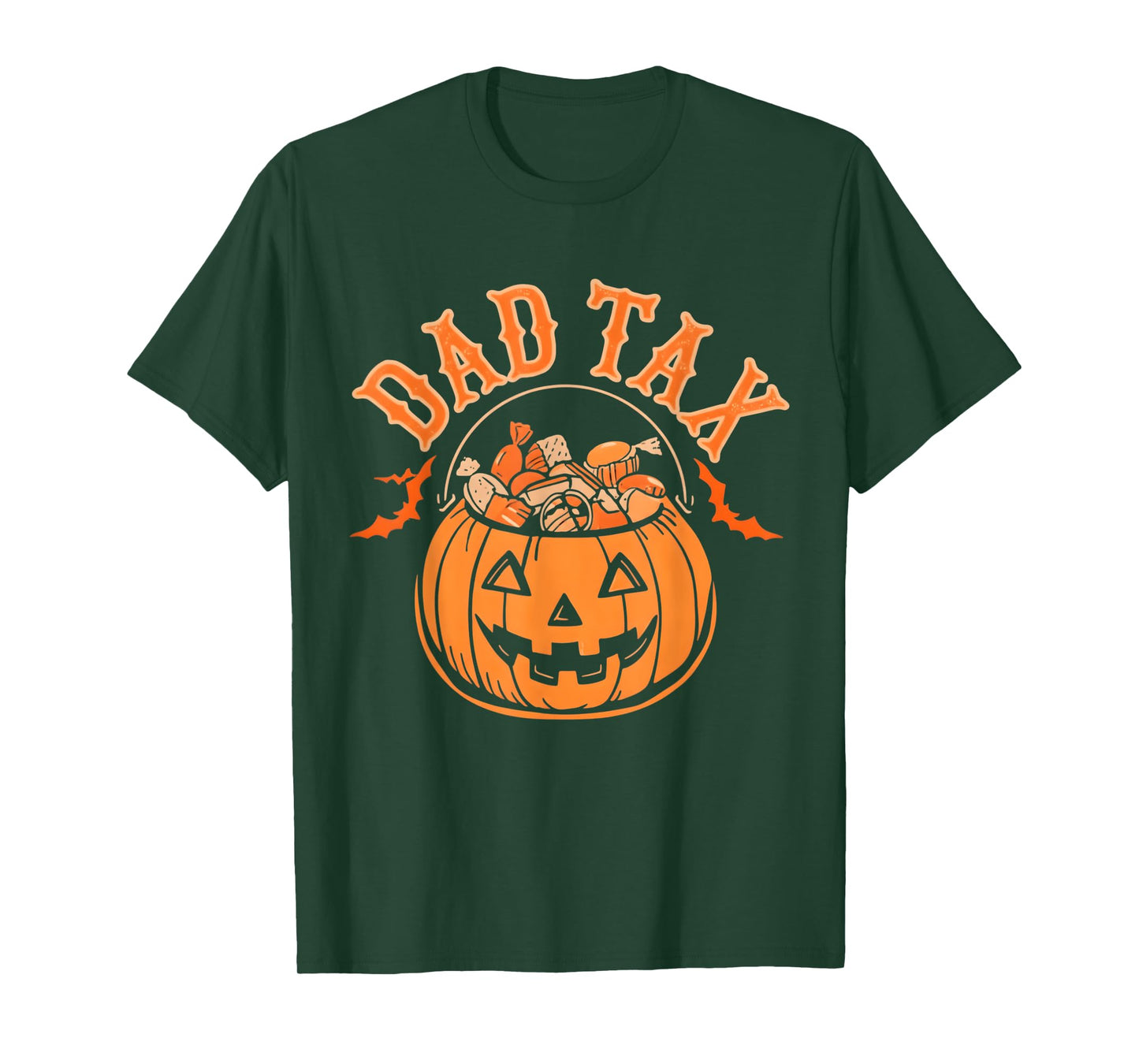 Dad Tax Halloween Trick Or Treat Candy Pumpkin Dad Joke T-Shirt