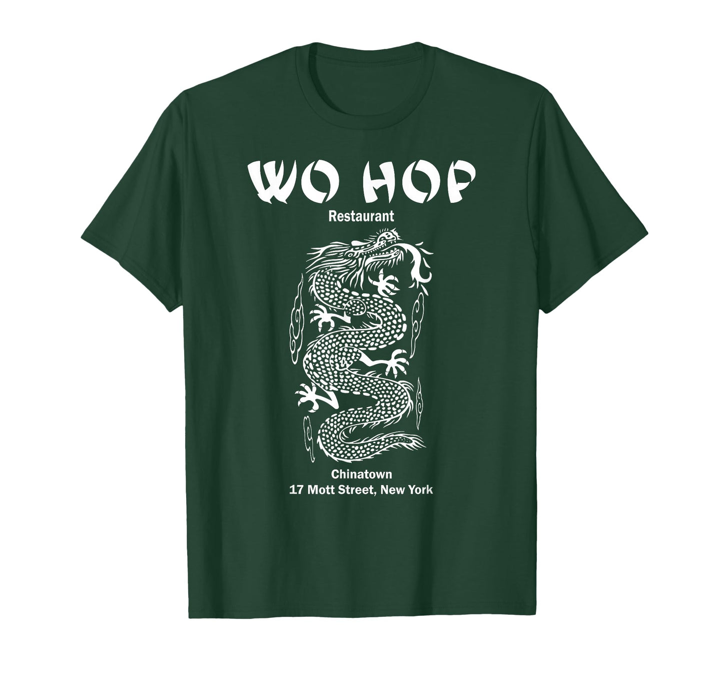 Wo hop Restaurant Chinatown, Serpent Dragon Vintage T-Shirt