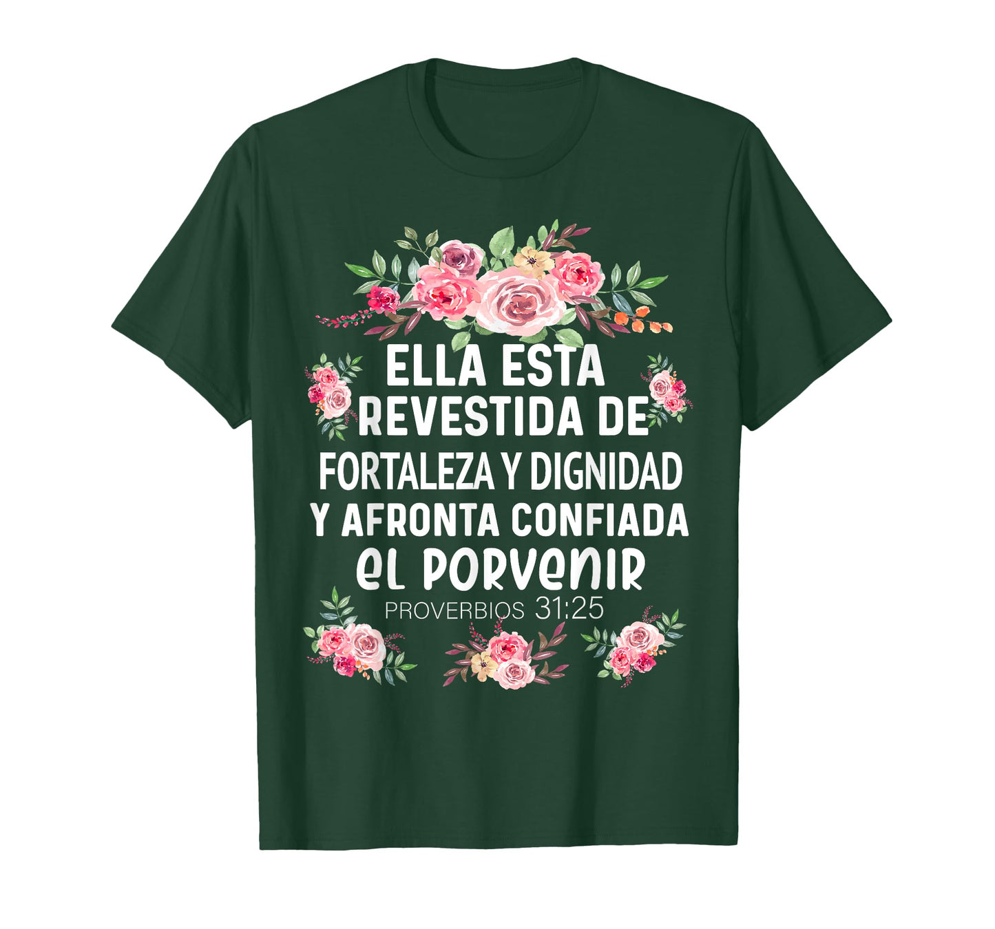 Camiseta cristiana en espanol Versiculo Spanish Christians T-Shirt