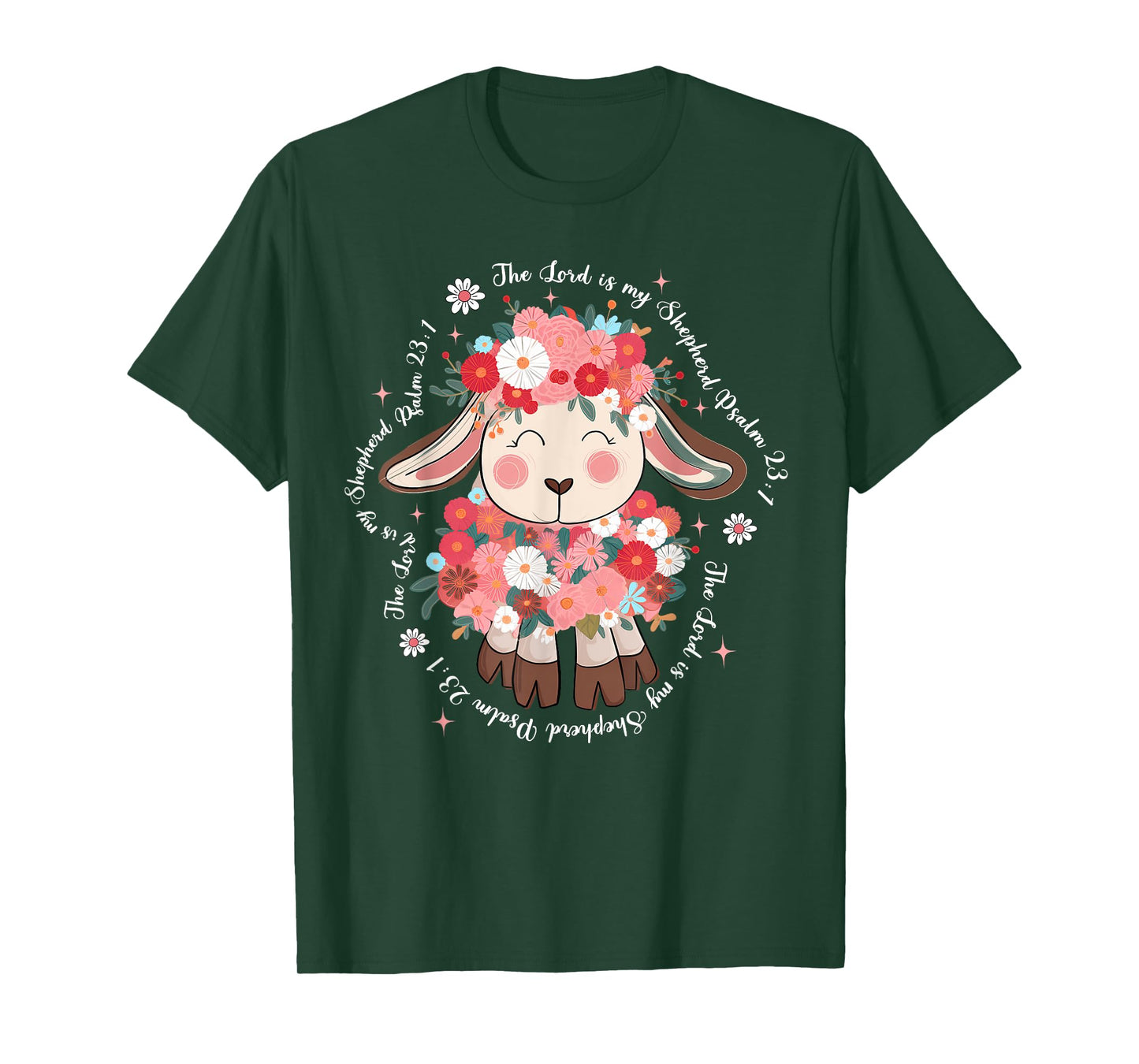 The Lord Is My Shepherd Easter Day Jesus Christian Faith T-Shirt