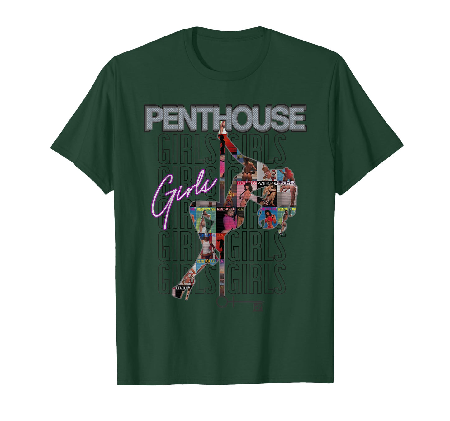 Penthouse Magazine Girls Pole Dance Burlesque Pinup Vintage T-Shirt