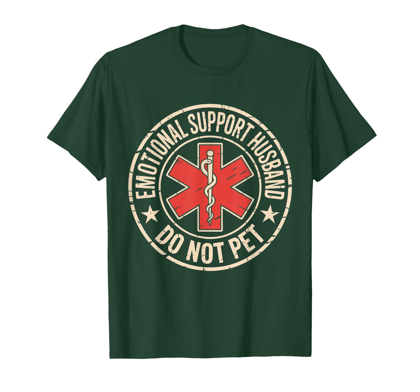 Emotional Support Husband Do Not Pet Funny Husband Men T-Shirt