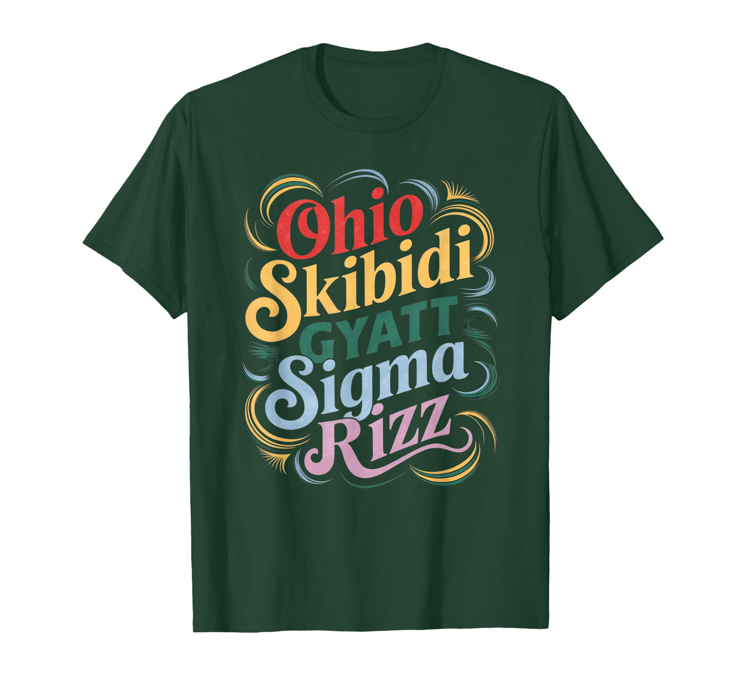 Skibidi Rizz Gyatt Ohio Sigma Funny Rizzler Toilet Meme T-Shirt