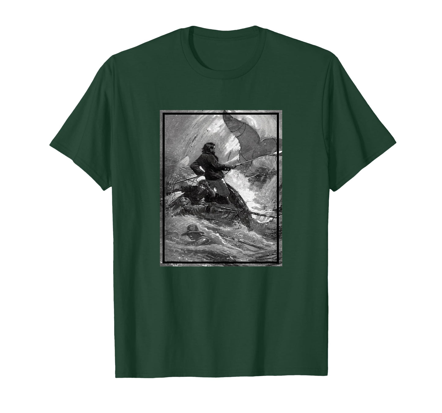 Captain Ahab in His Final Chase with Moby Dick (1902) T-Shirt