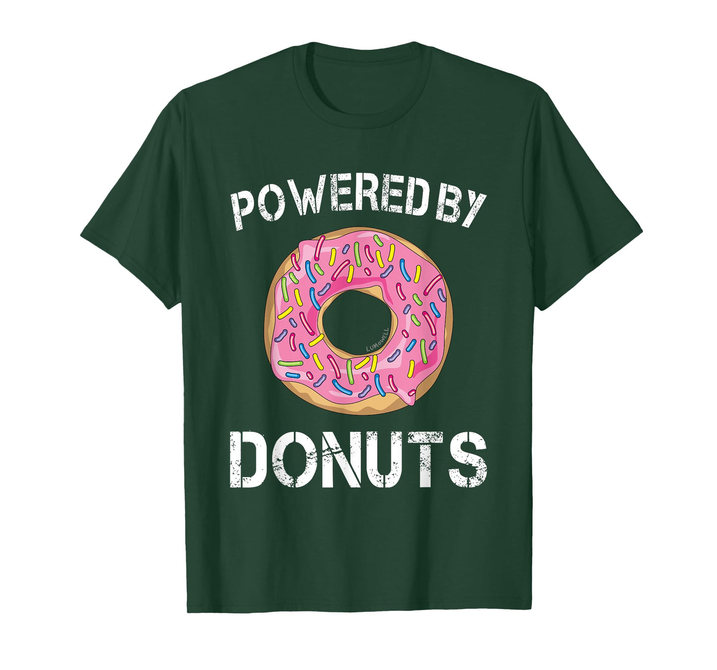 Powered By Donuts Shirt - Funny Donut Shirt