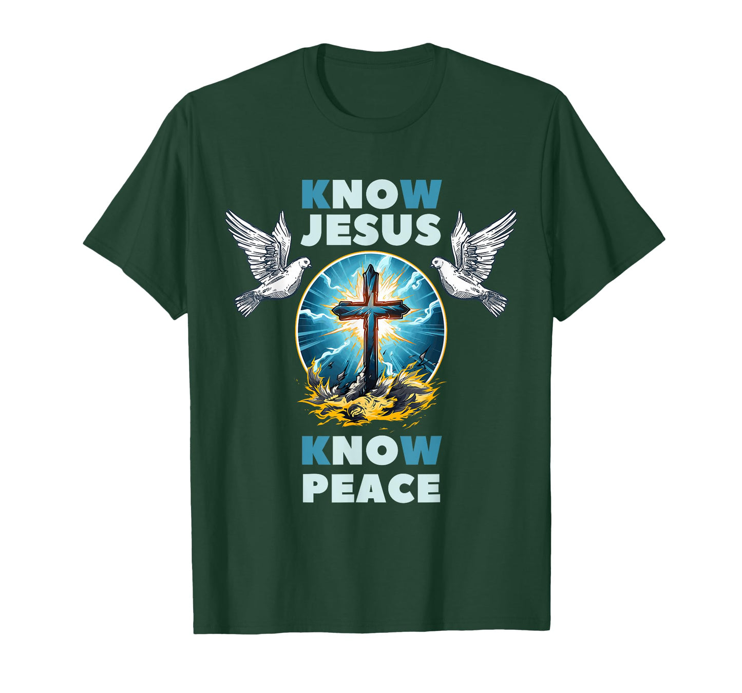 No Jesus No Peace Spiritually Focused Christianity T-Shirt