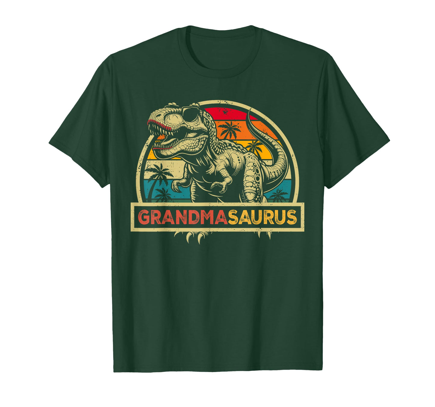 Grandmasaurus T Rex Dinosaur Grandma Saurus Family Matching T-Shirt