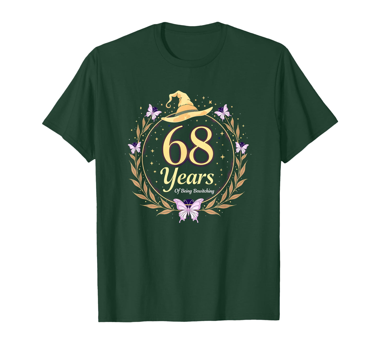 68 Years Bewitching Birthday Gift - Magical Witch Theme T-Shirt