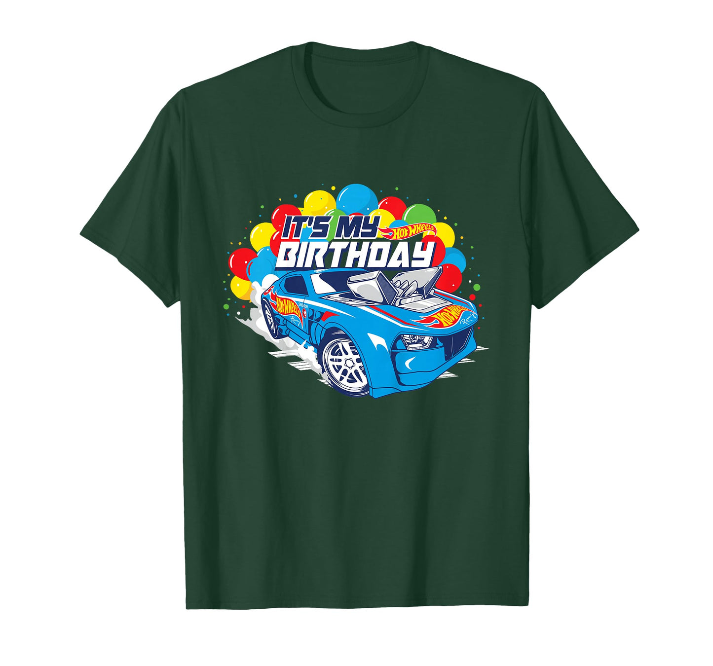 Kids Hot Wheels It's My Birthday Balloons T-Shirt