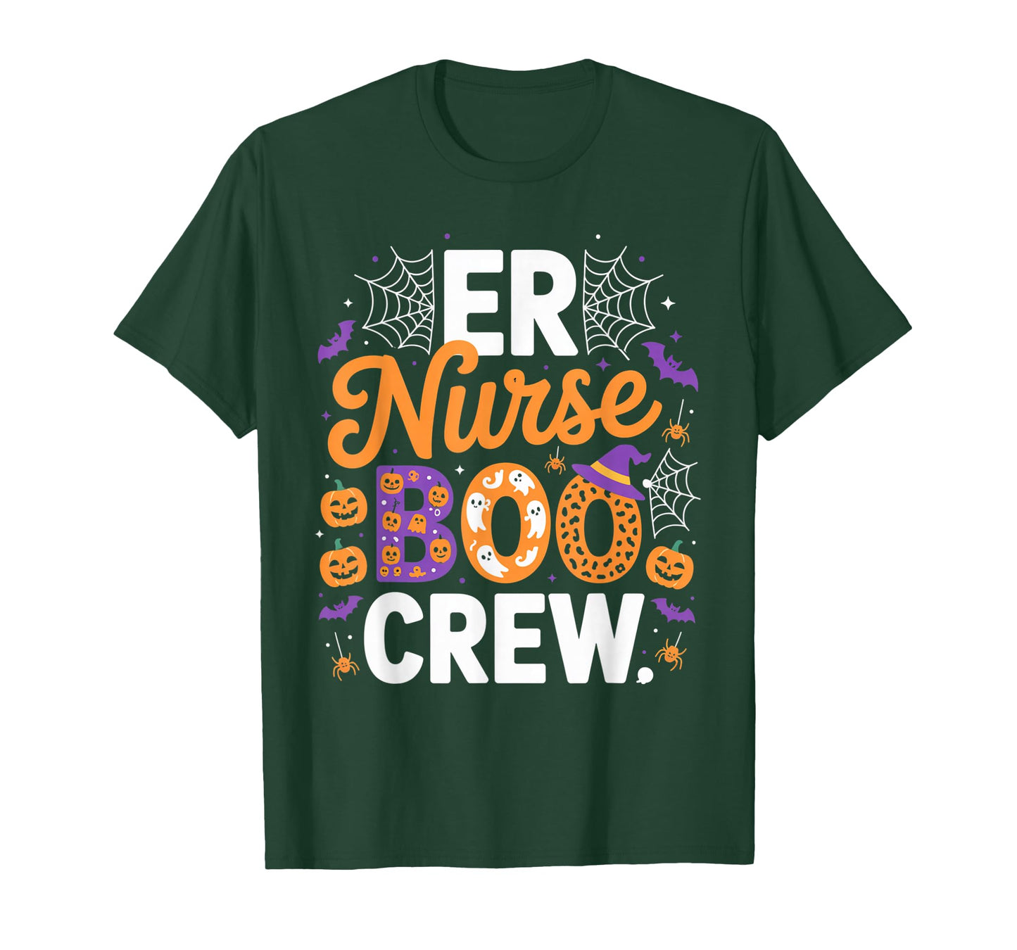 ER Nurse Boo Crew Halloween Spooky Outfit Emergency Staff T-Shirt