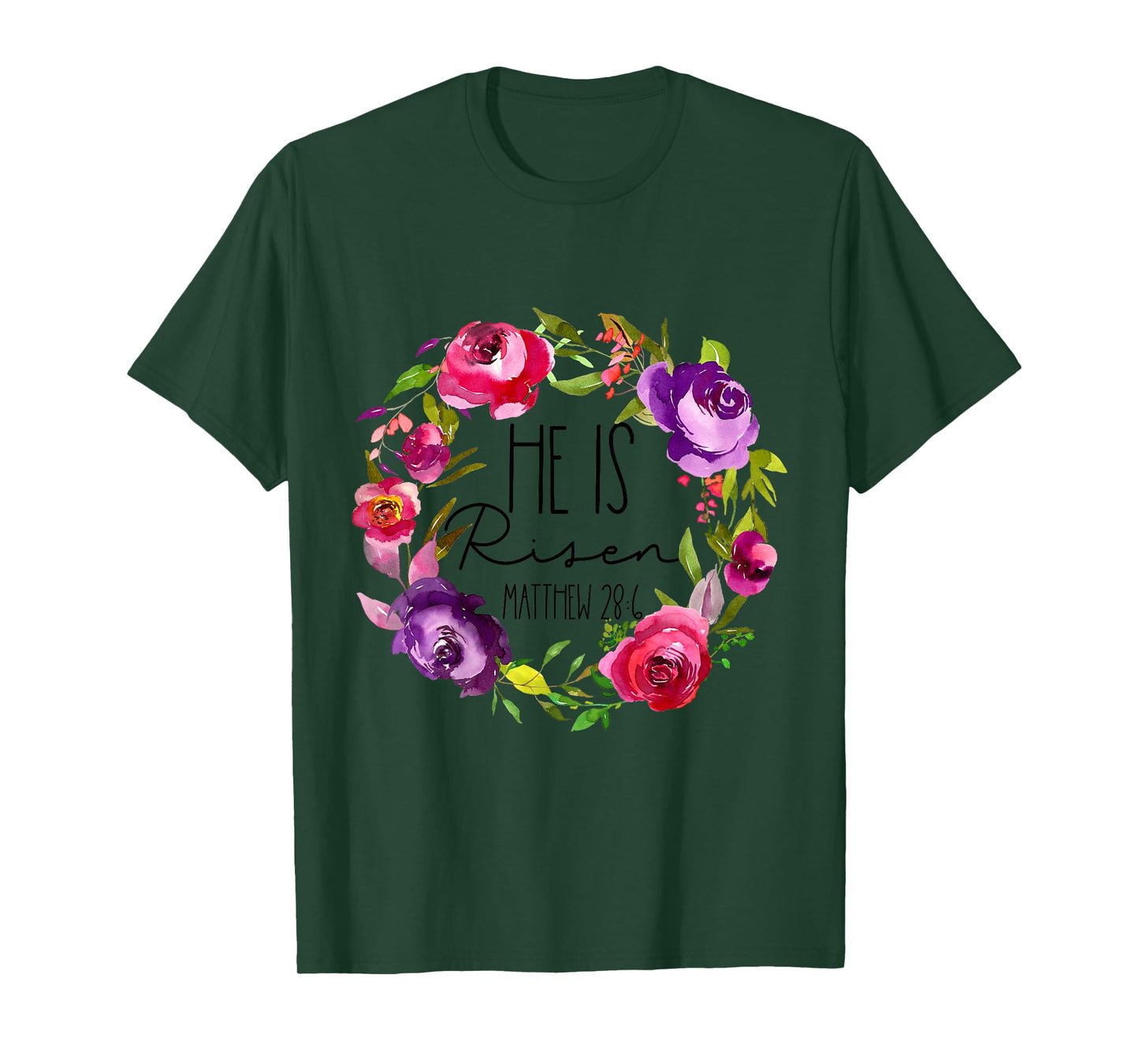 Kids Girls Easter He is Risen for Baby and Toddler Outfit Floral T-Shirt