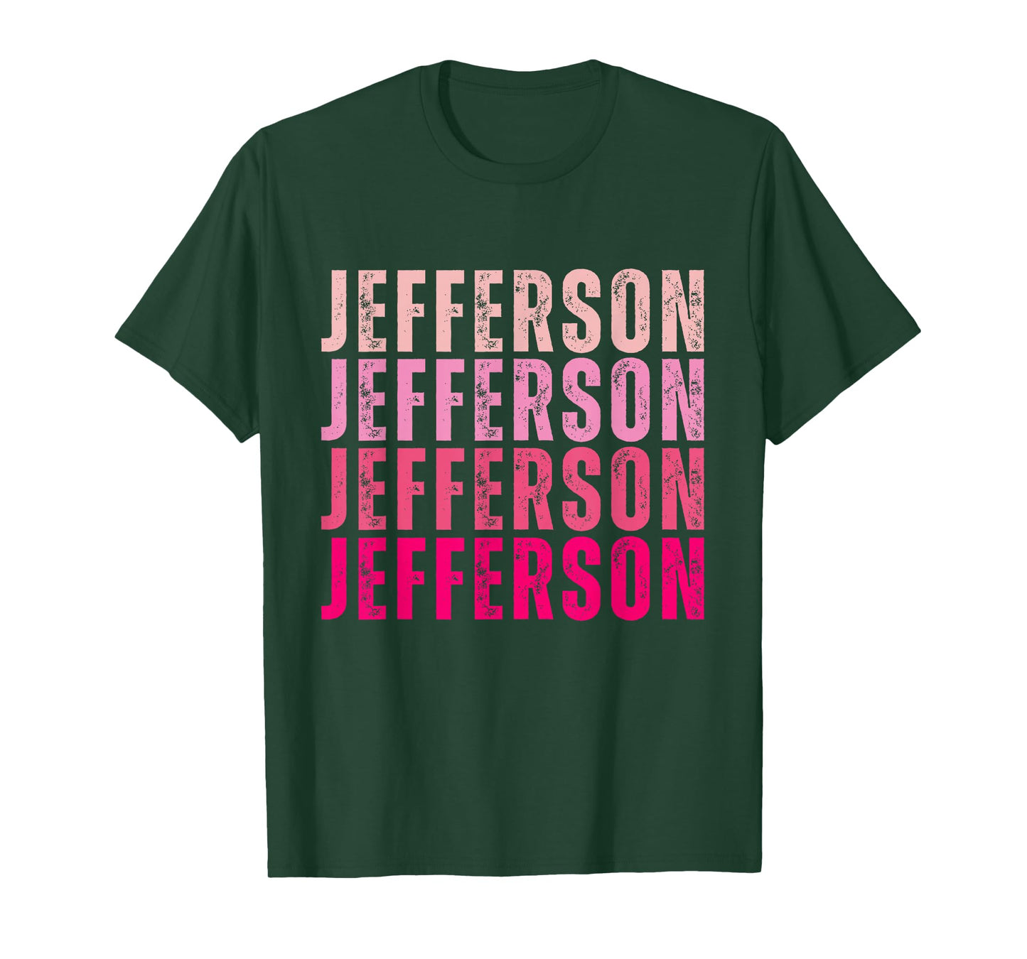 Personalized Name Jefferson I Love Jefferson Vintage T-Shirt