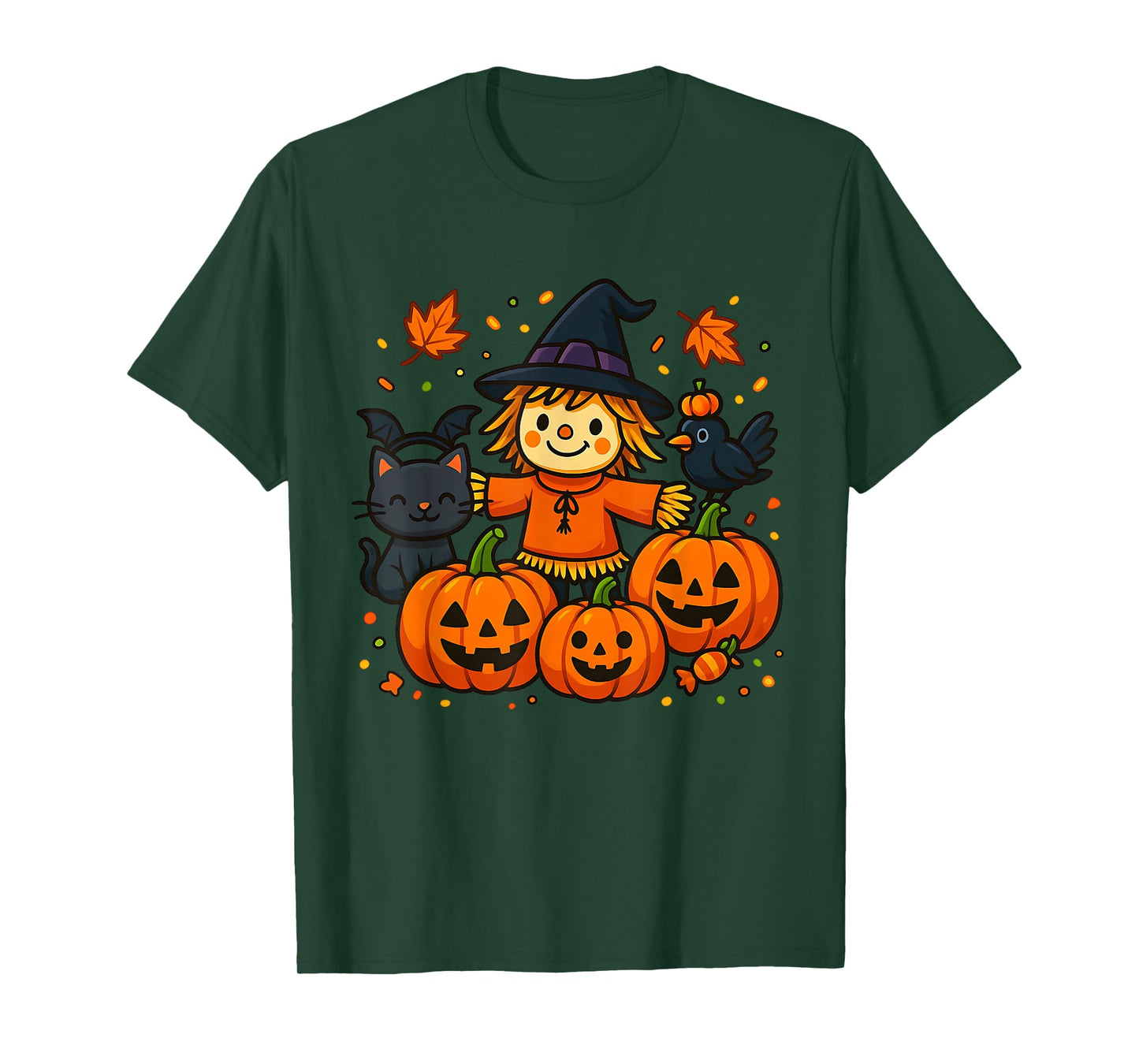 Scarecrow Autumn Harvest Fall Season Pumpkin Thanksgiving T-Shirt
