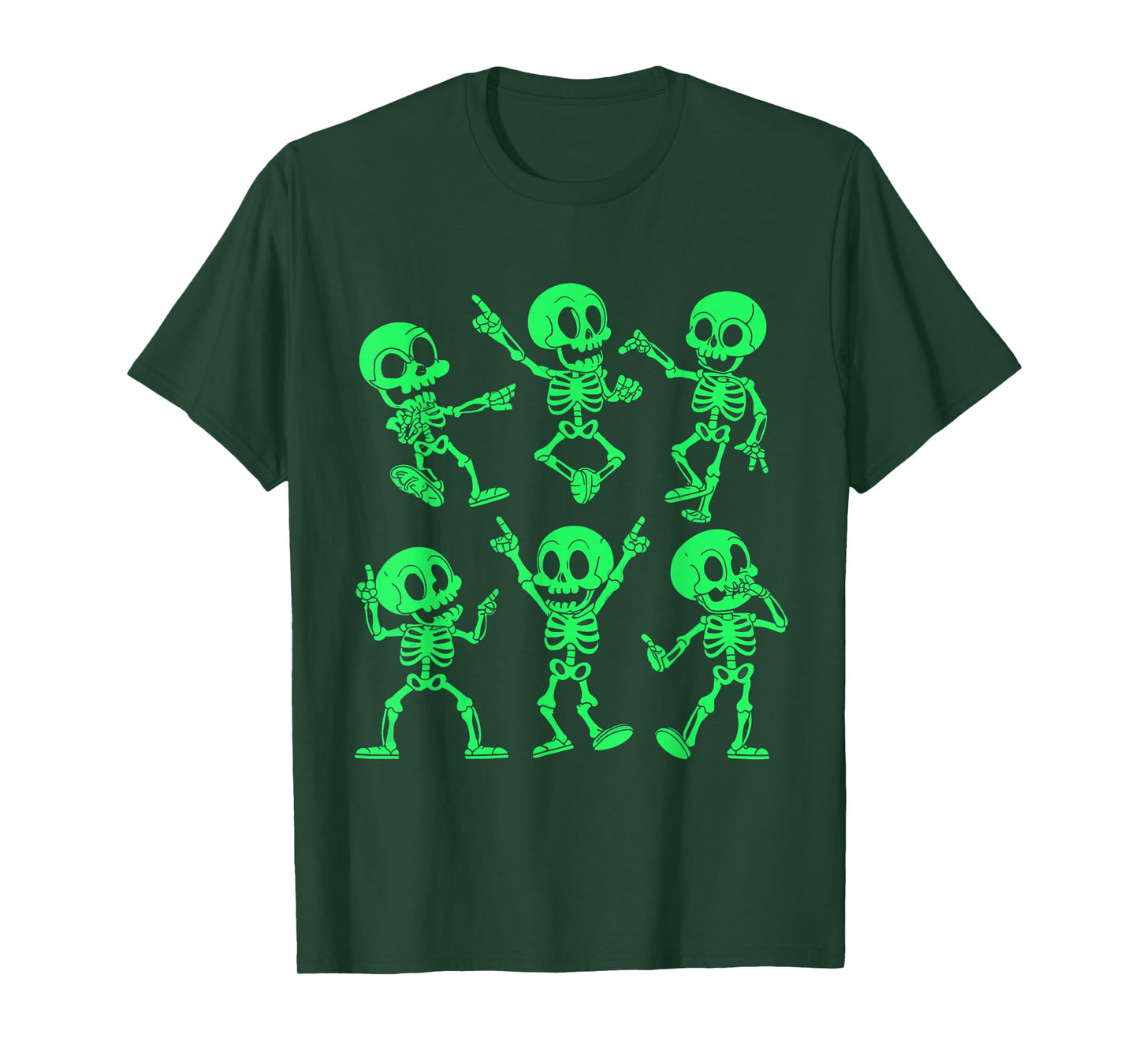 Dancing Skeletons Dance Challenge Girl Boys Kids Halloween T-Shirt
