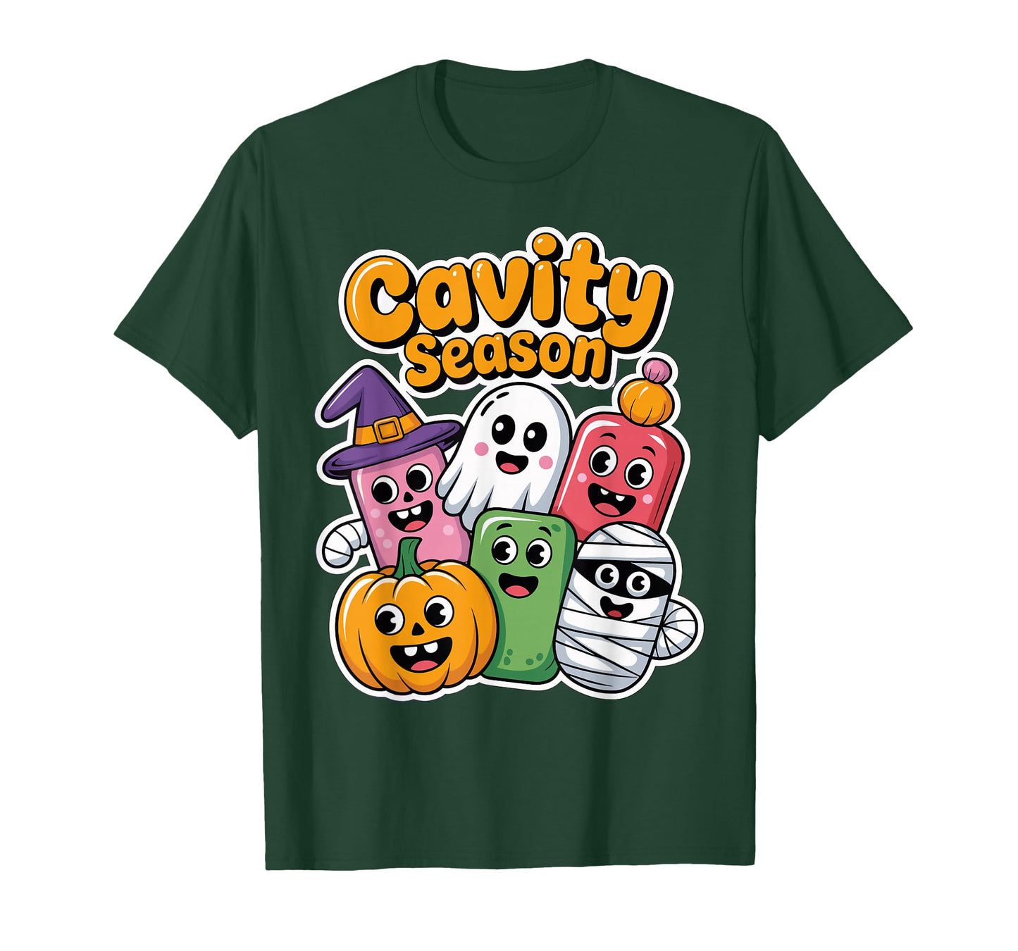 Halloween Cavity Season Spooky Candy Cuteness Parade Funny T-Shirt