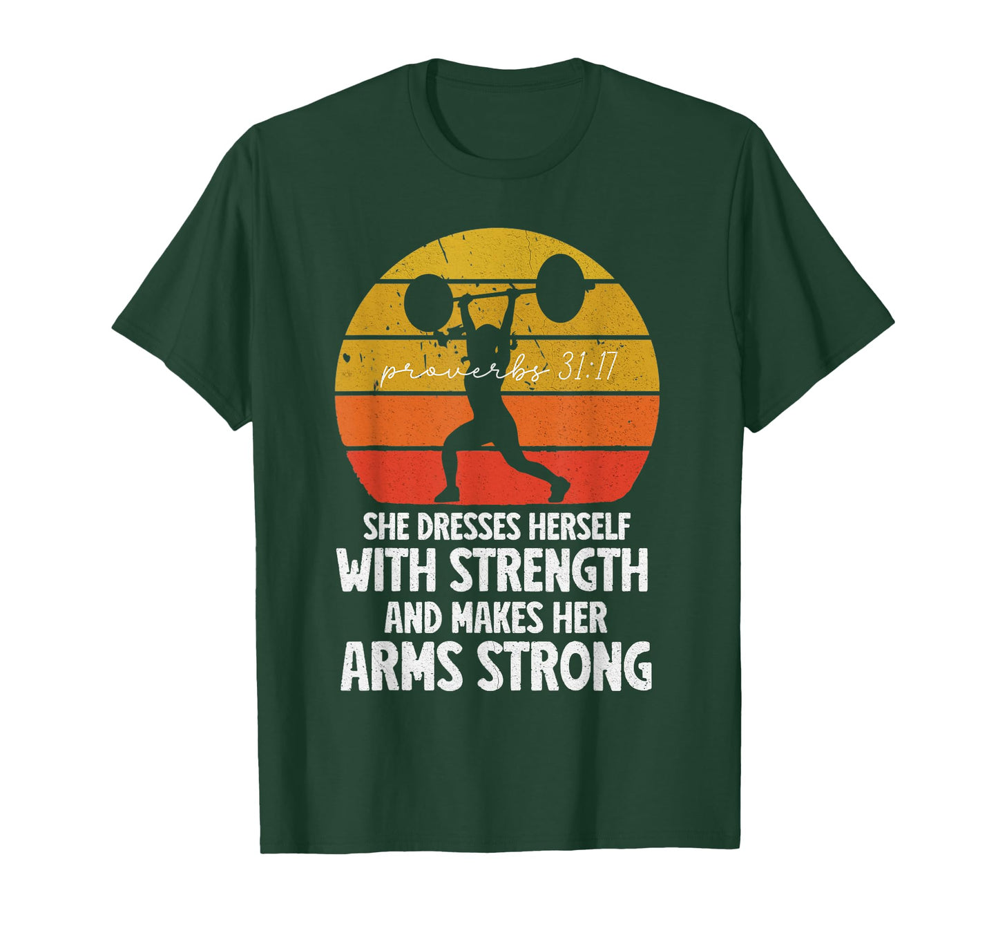 Christian Weightlifting Women's Lifting Workout Gym Retro T-Shirt