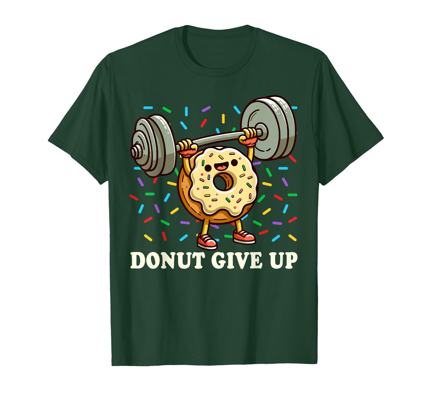 Weightlifting - Funny Fitness Workout Gym Donut Lover T-Shirt