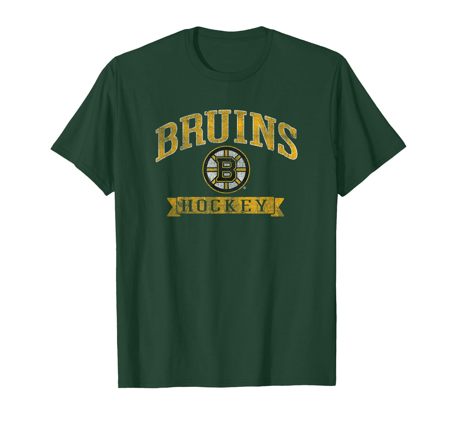 Boston Bruins Vintage Hockey Dark Heather T-Shirt