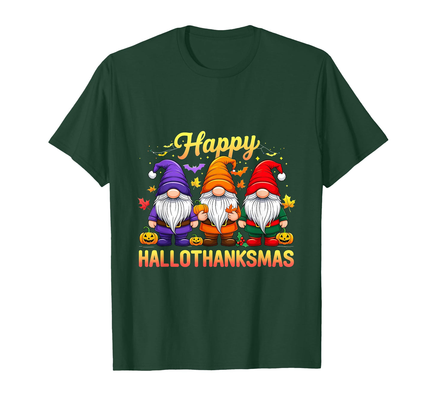 Thanksmas Vintage Happy Hallothanksmas Halloween T-Shirt