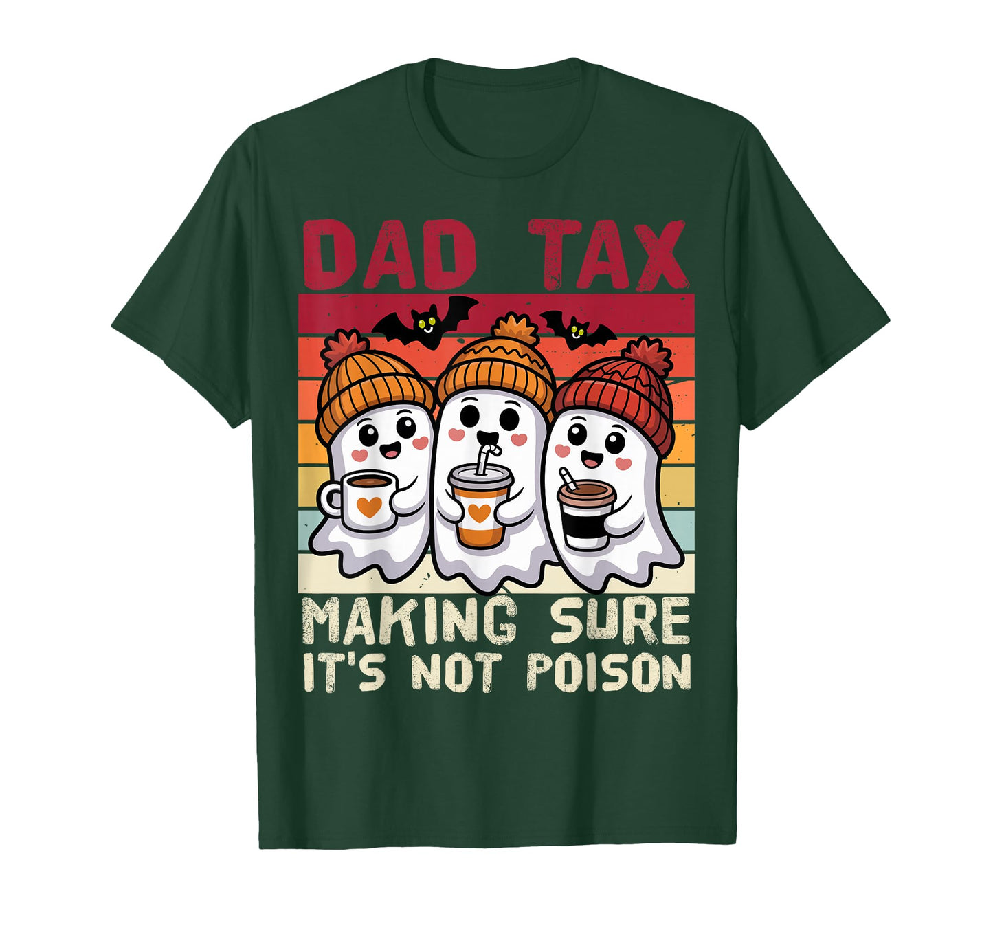 Funny Daddy Boo Halloween Family Matching Costume Ghost Dad T-Shirt