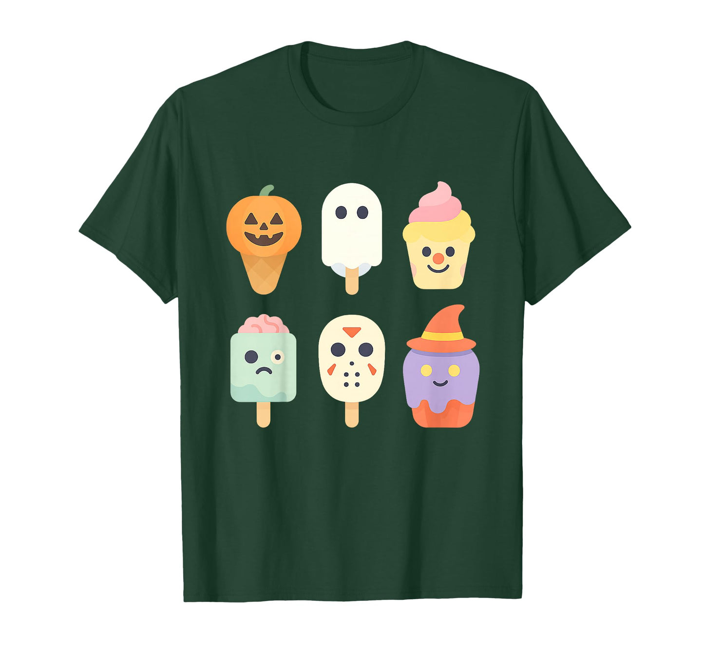 Kawaii Anime Halloween Sweet Monster Ice Cream Pops Candy T-Shirt