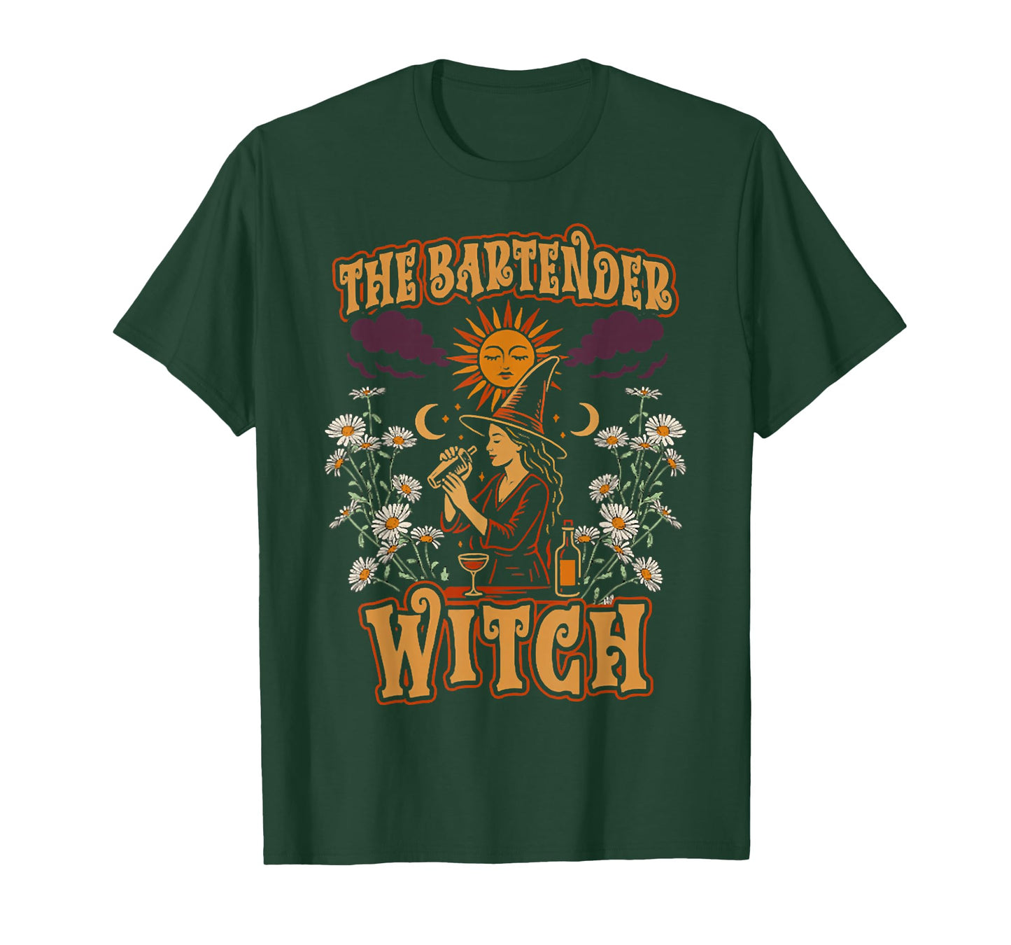 The Bartender Witch, Halloween Bartender, Spooky Season Tee T-Shirt