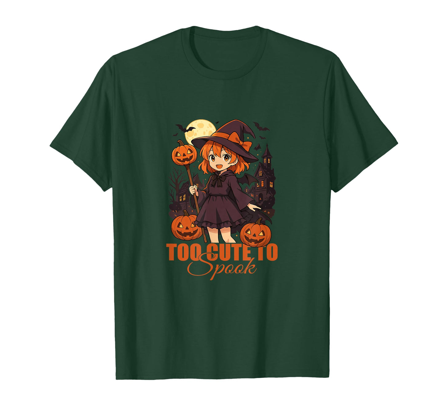 Too Cute Too spook Adorable Anime Witch T-Shirt