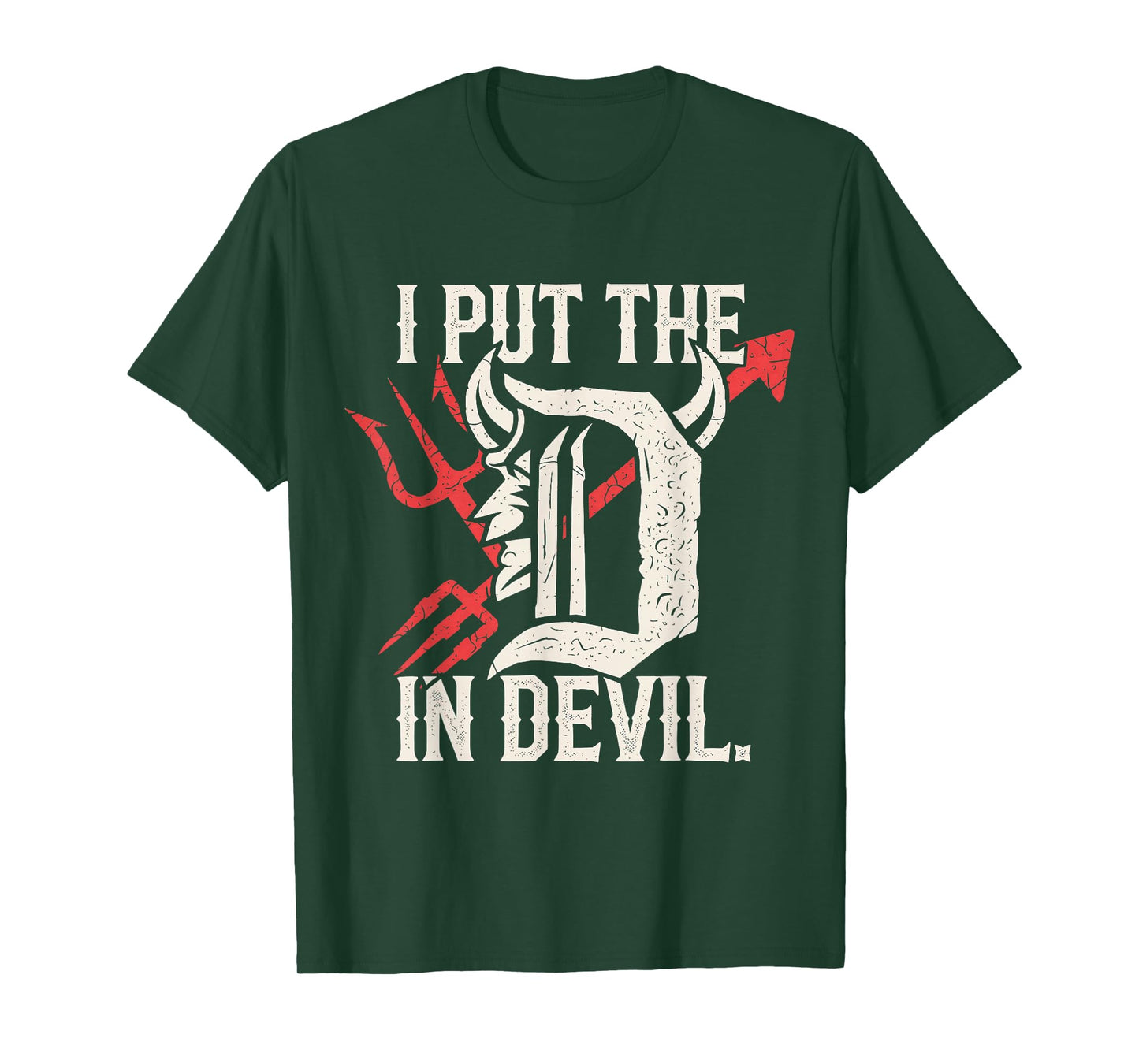 I Put The D in Devil Matching Couple Funny Halloween T-Shirt