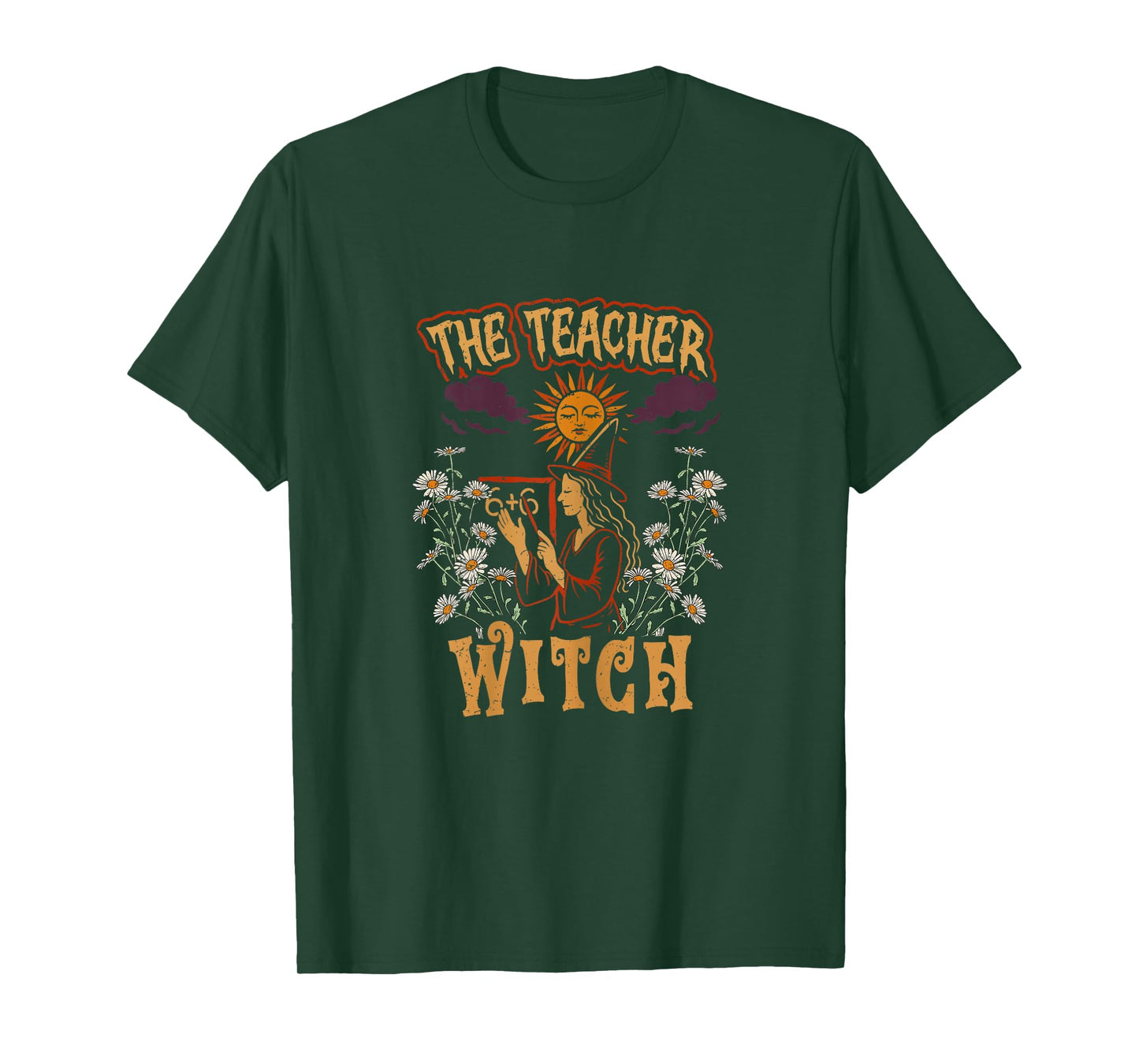 Teacher Teaching Teachers School The Teacher Witch T-Shirt