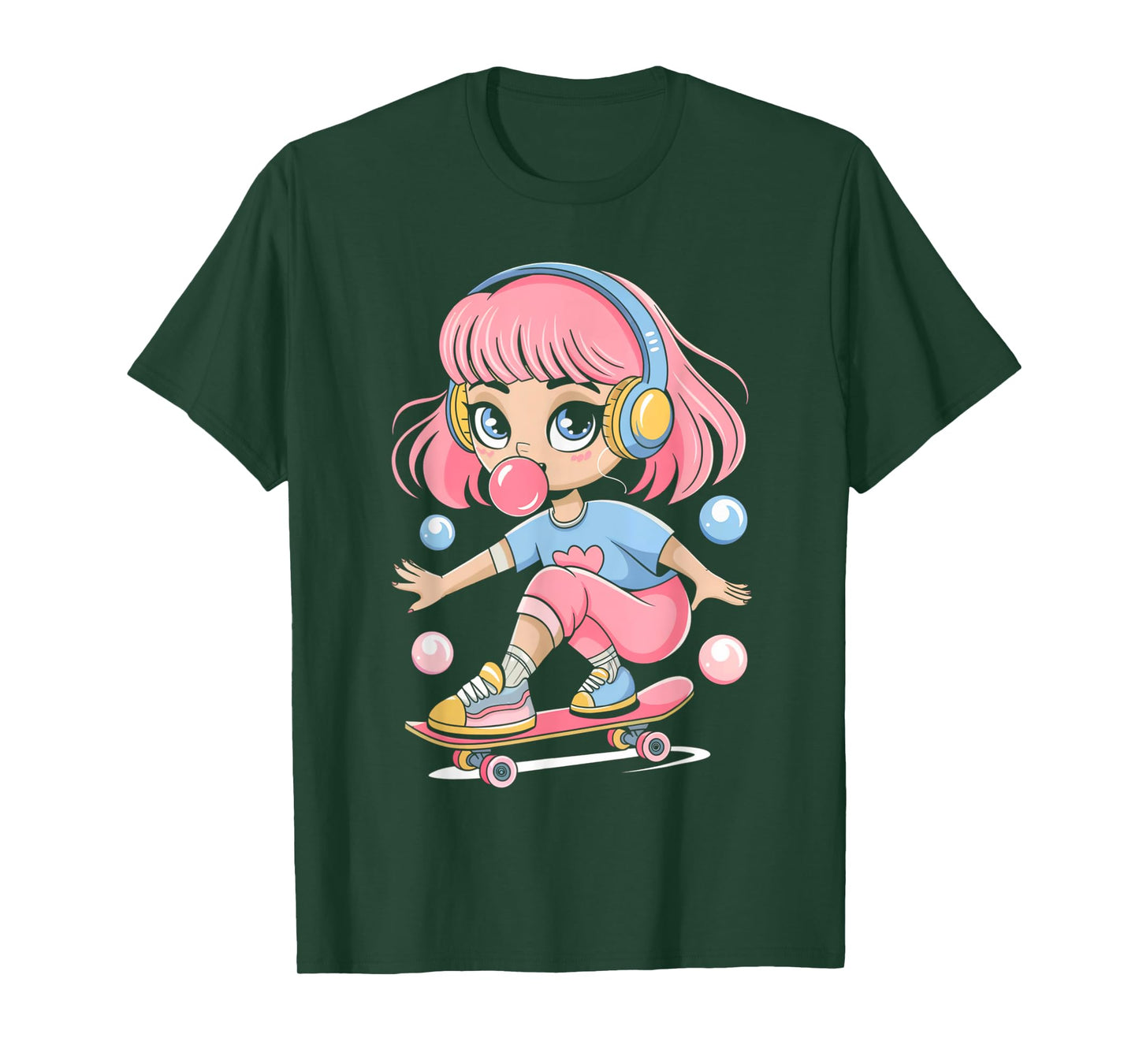 Skateboarding Girl Women Skateboard Skater Art Skateboarder T-Shirt