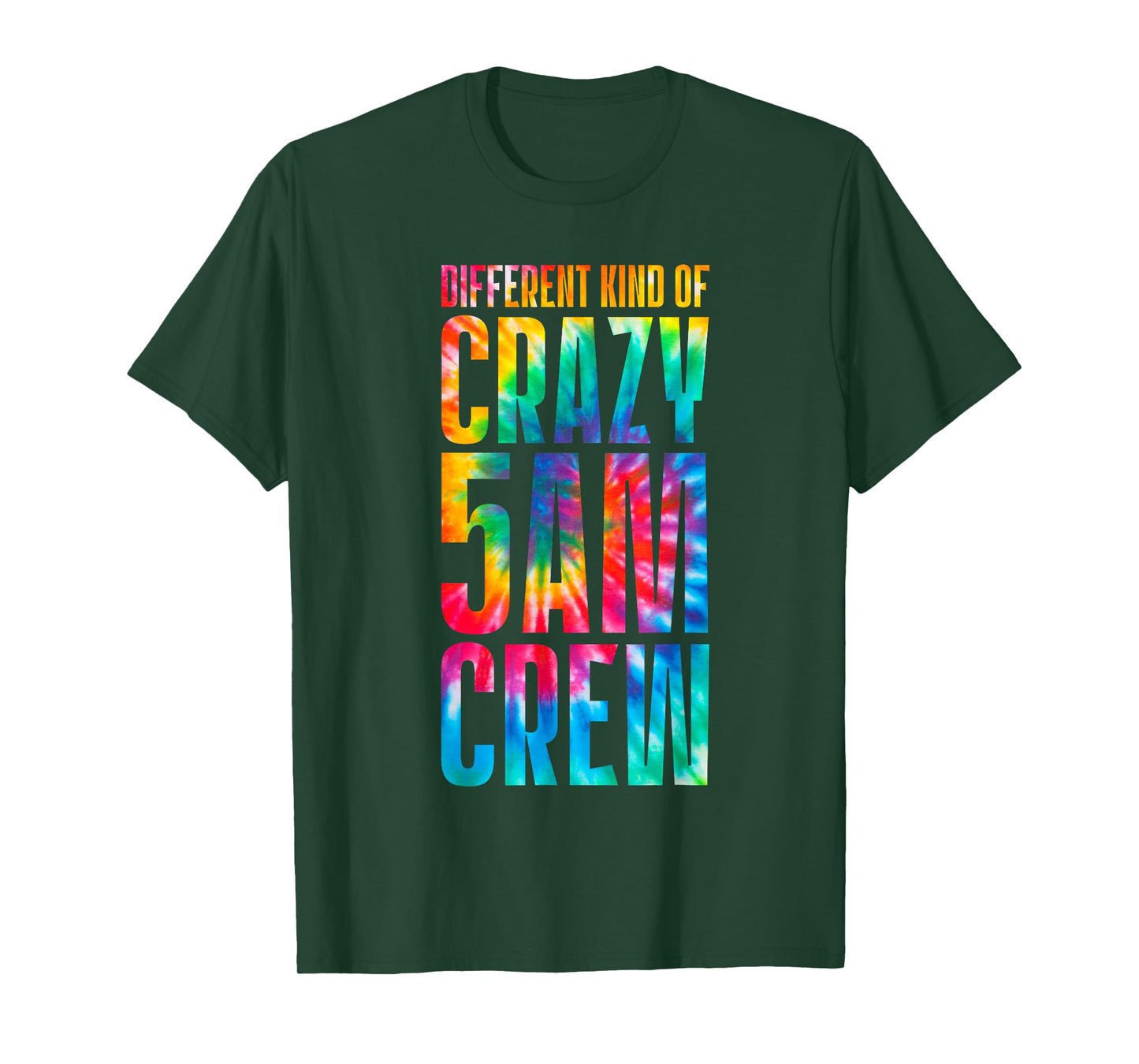 Workout Squad 5 AM Crew Funny Gym Saying Tie Dye T-Shirt