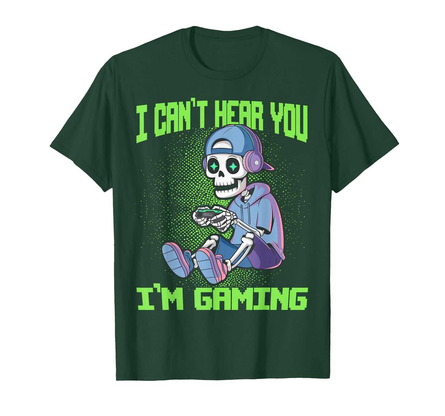 Gamer Skeleton Gaming Video Games T-Shirt